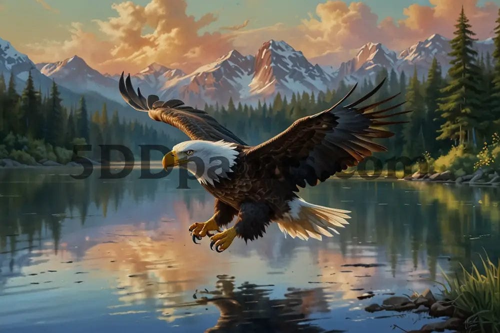 Amazello Arts & Crafts 5D Diamond Painting Eagle Catching **Exclusive Collection**