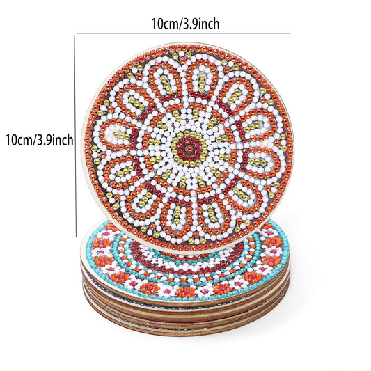 Amazello arts and crafts kit 5D Diamond Painting Mandala Coasters