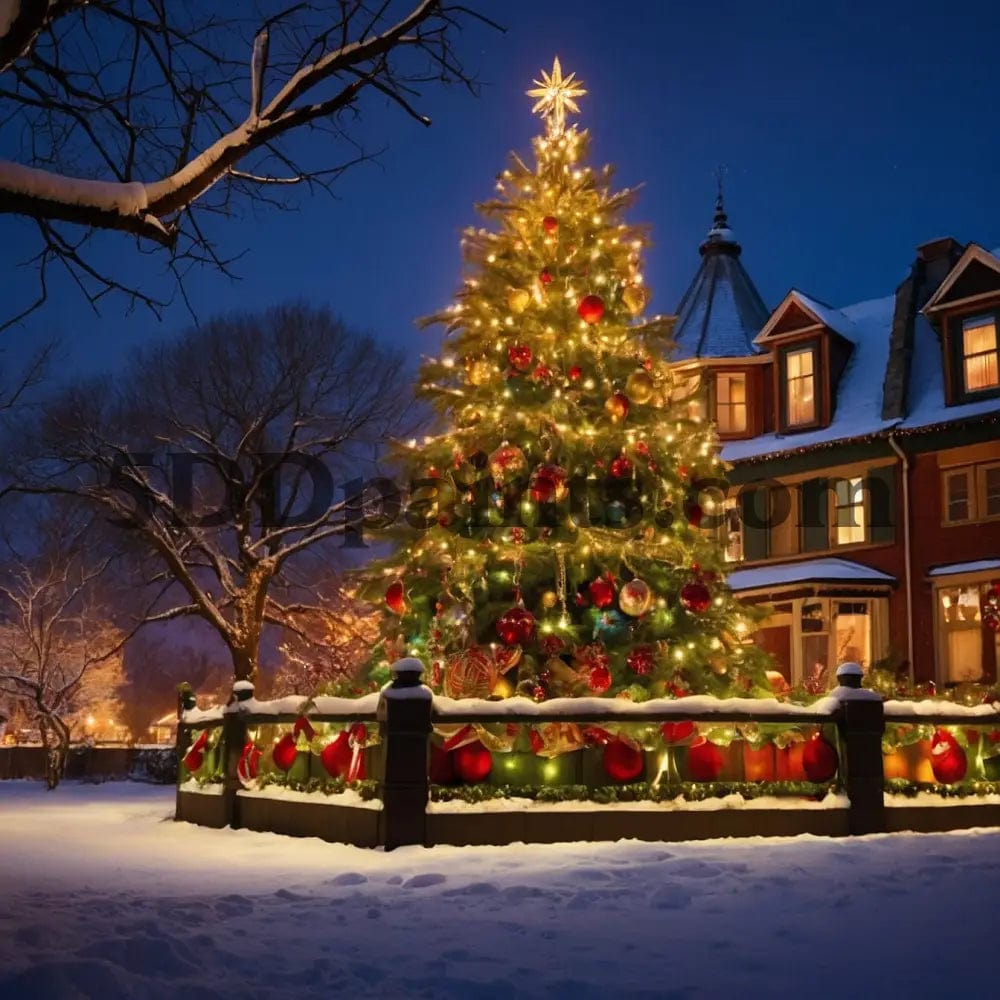 Amazello decoration 5D Diamond Painting Oh Christmas Tree