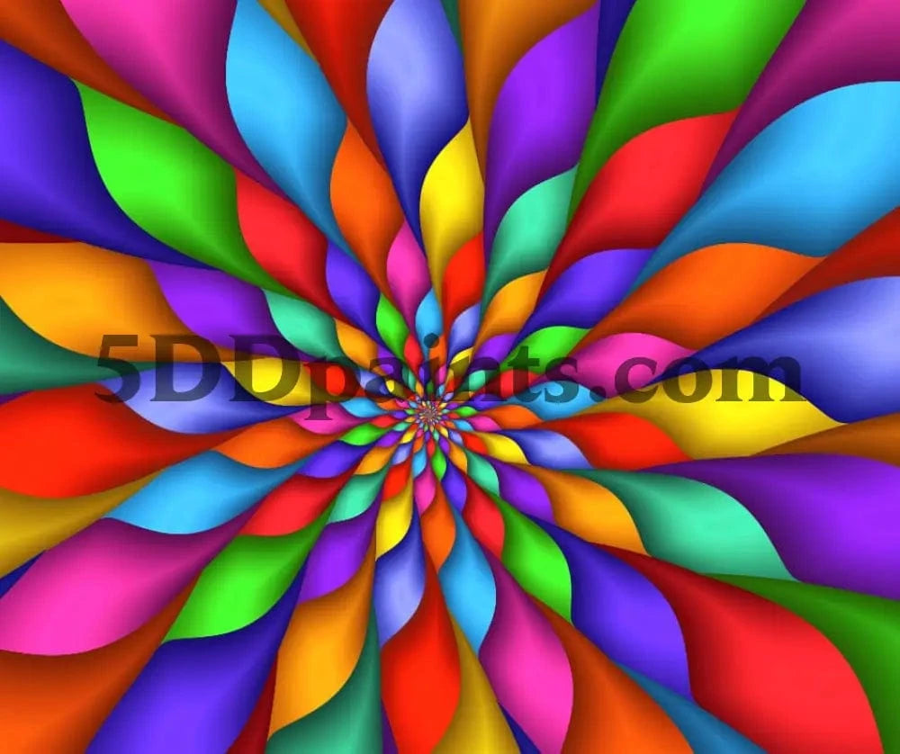 Amazello Arts & Entertainment 5D Diamond Painting Rainbow Abstract