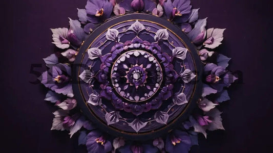 Amazello Art & Craft Kits 2 / 20 x 30 cm - square 5D Diamond Painting Spectrum of Serenity - Mandala