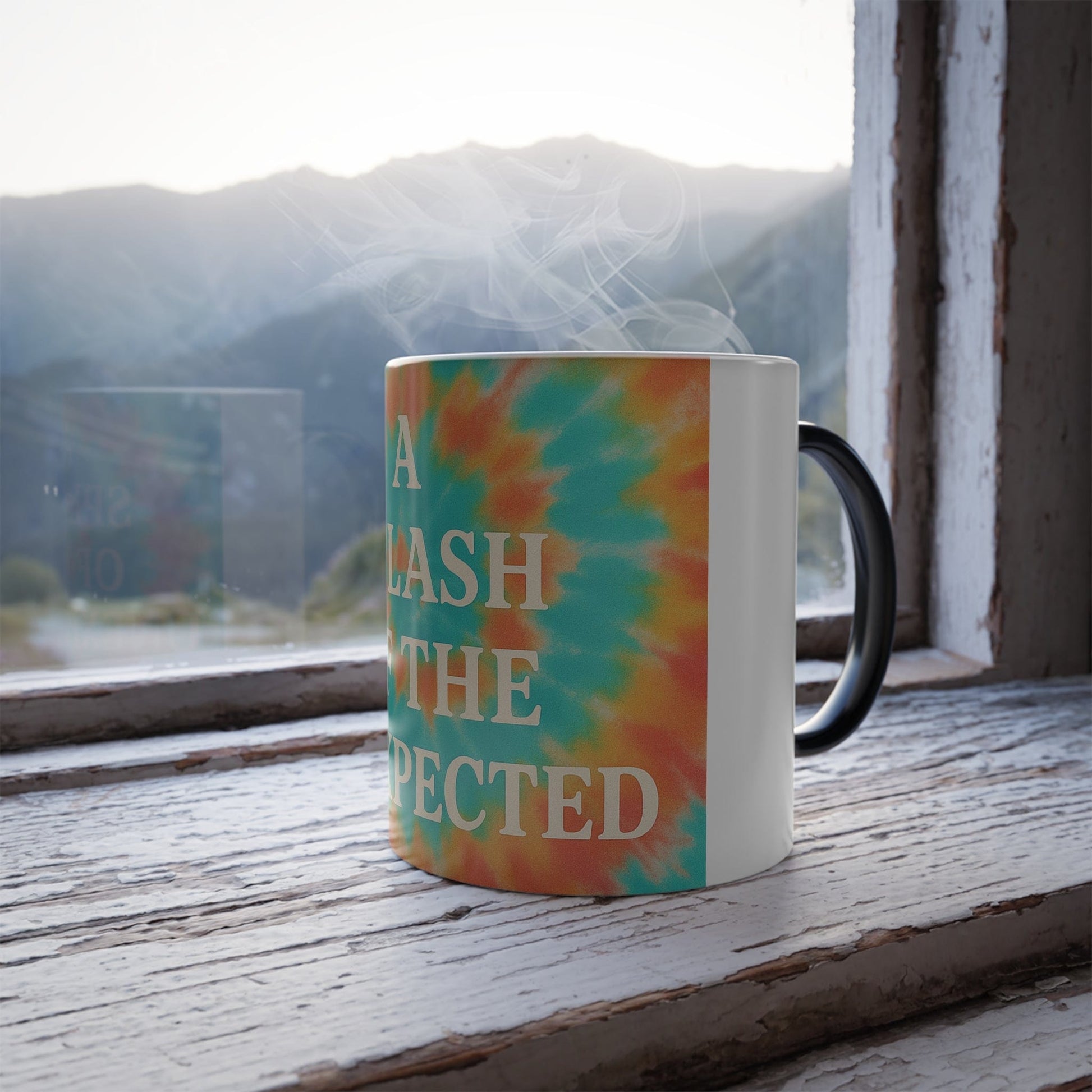 Printify Mug 11oz A Splash of the Unexpected Color Morphing Mug – Heat-Reactive Tie-Dye Coffee Cup (11oz)