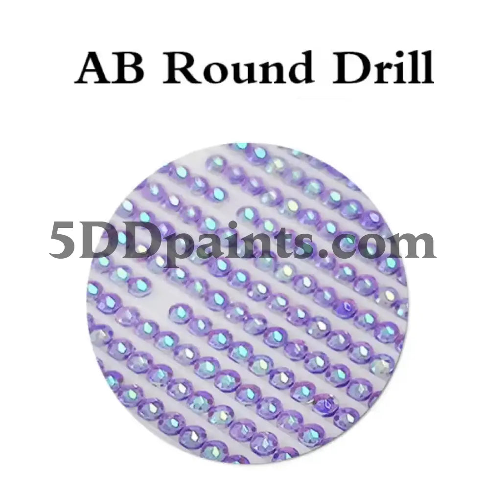 5DDPaints.com home decor (AB Drills) Moonlit Snowy Owl & Crystal Blossoms Diamond Painting Kit