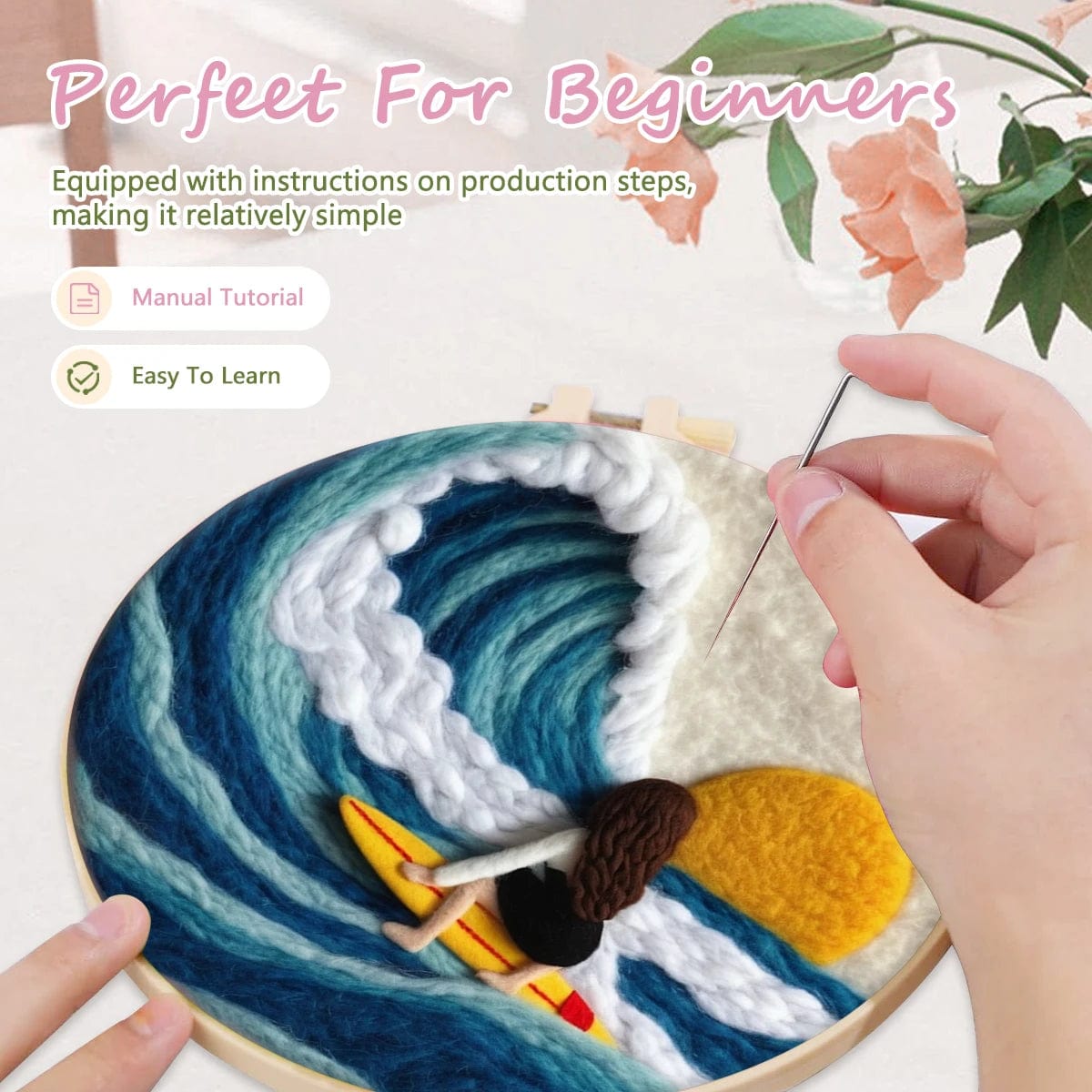 5DDpaints.com arts and crafts kit Adorable Animals & Fantasy Creatures Wool Needle Felting Kits – Whimsical Collection