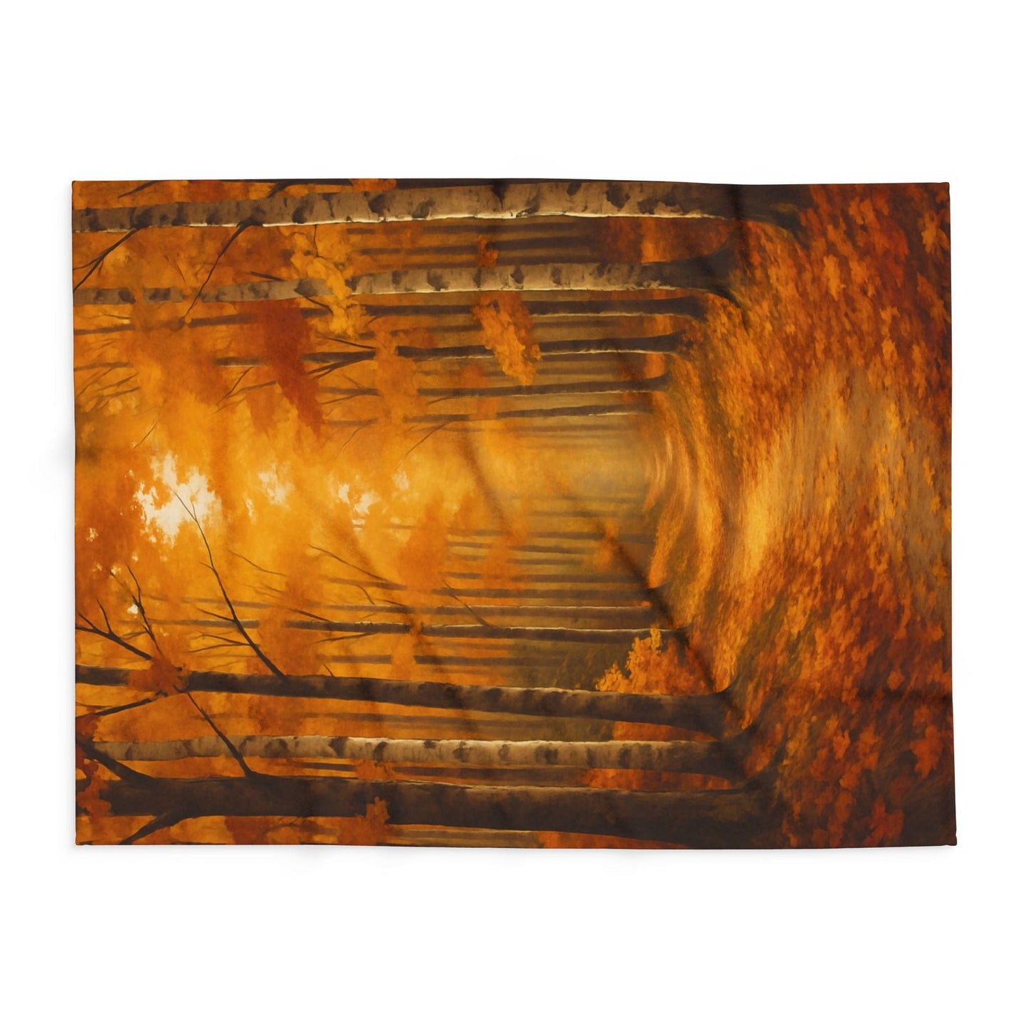 Printify Home Decor Autumn Forest Arctic Fleece Blanket - Cozy Fall Decor