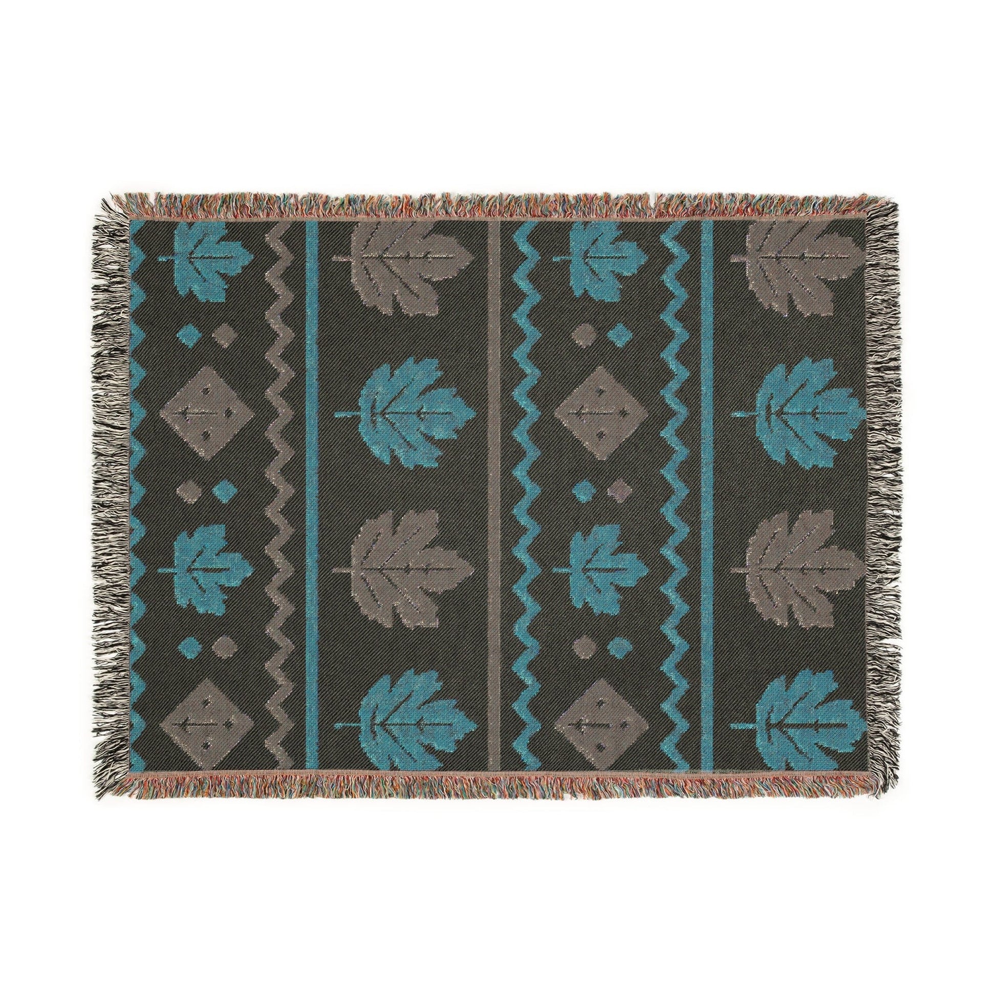 Printify Home Decor Autumn Leaves Woven Throw Blanket – Cozy Fall Home Décor
