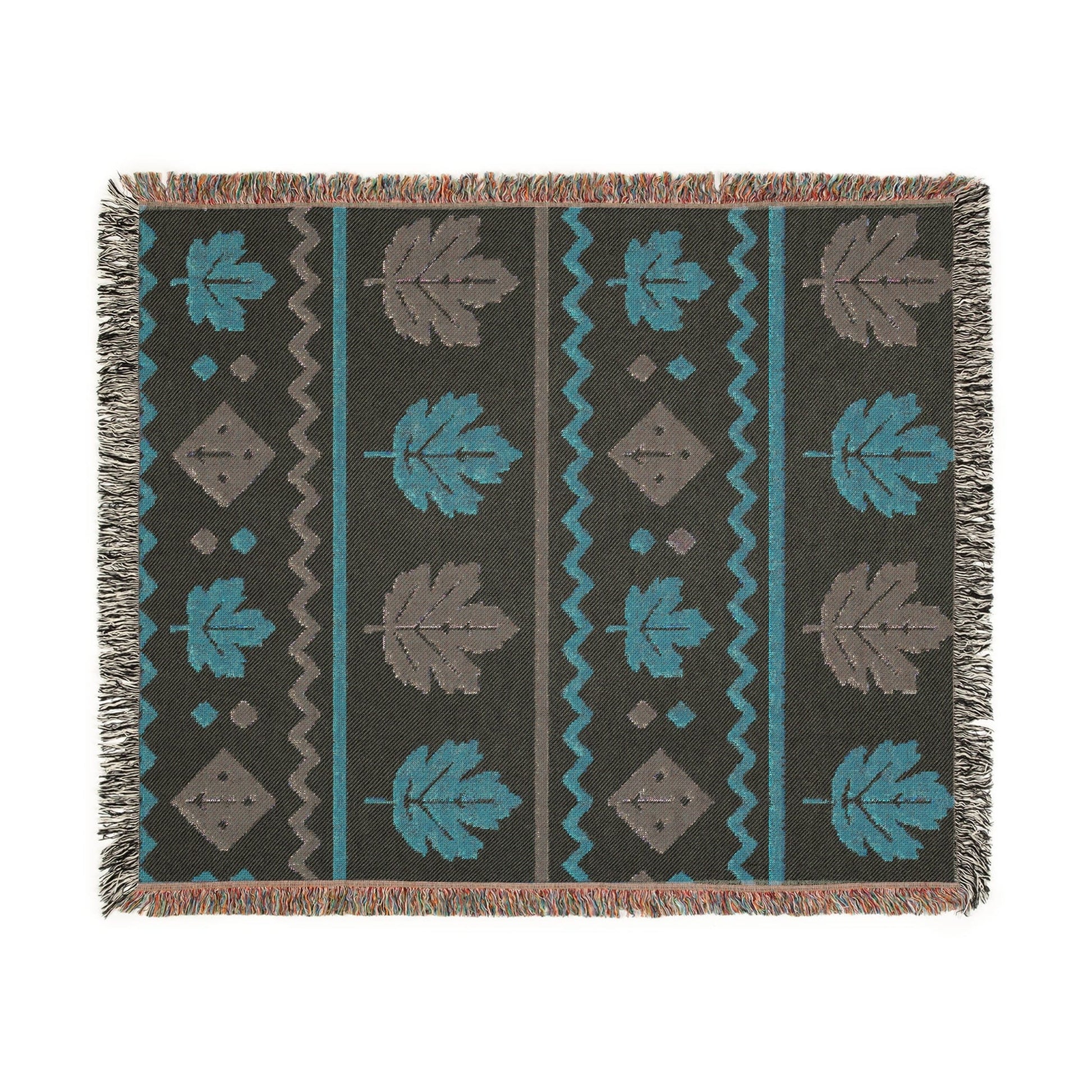 Printify Home Decor Autumn Leaves Woven Throw Blanket – Cozy Fall Home Décor