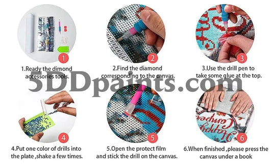 5DDPaints.com arts and crafts kit Bayou Crawfish Boil Diamond Painting Kit