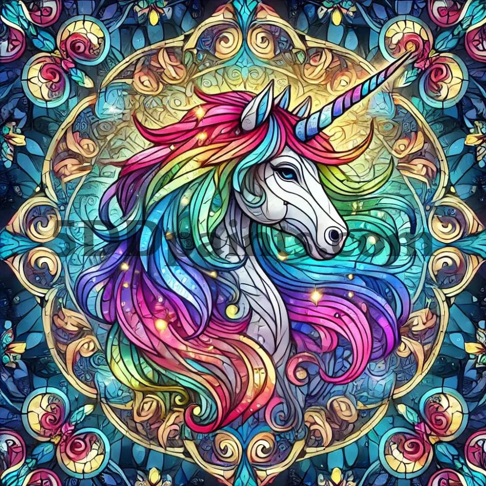 5DDPaints.com arts and crafts kit Celestial Unicorn Diamond Painting Kit