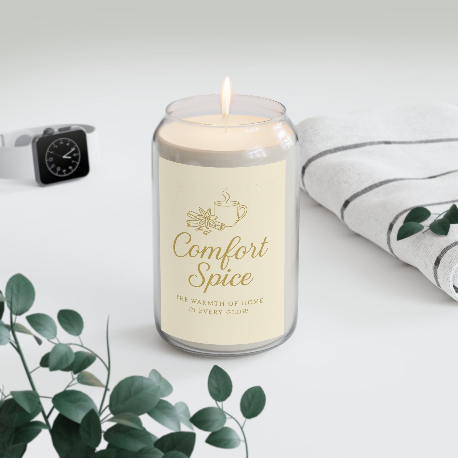 Printify Home Decor Comfort Spice / 13.75oz Comfort Spice Scented Soy Candle - 13.75oz - Cozy Home Fragrance