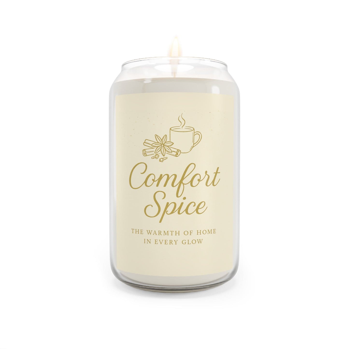 Printify Home Decor Comfort Spice / 13.75oz Comfort Spice Scented Soy Candle - 13.75oz - Cozy Home Fragrance