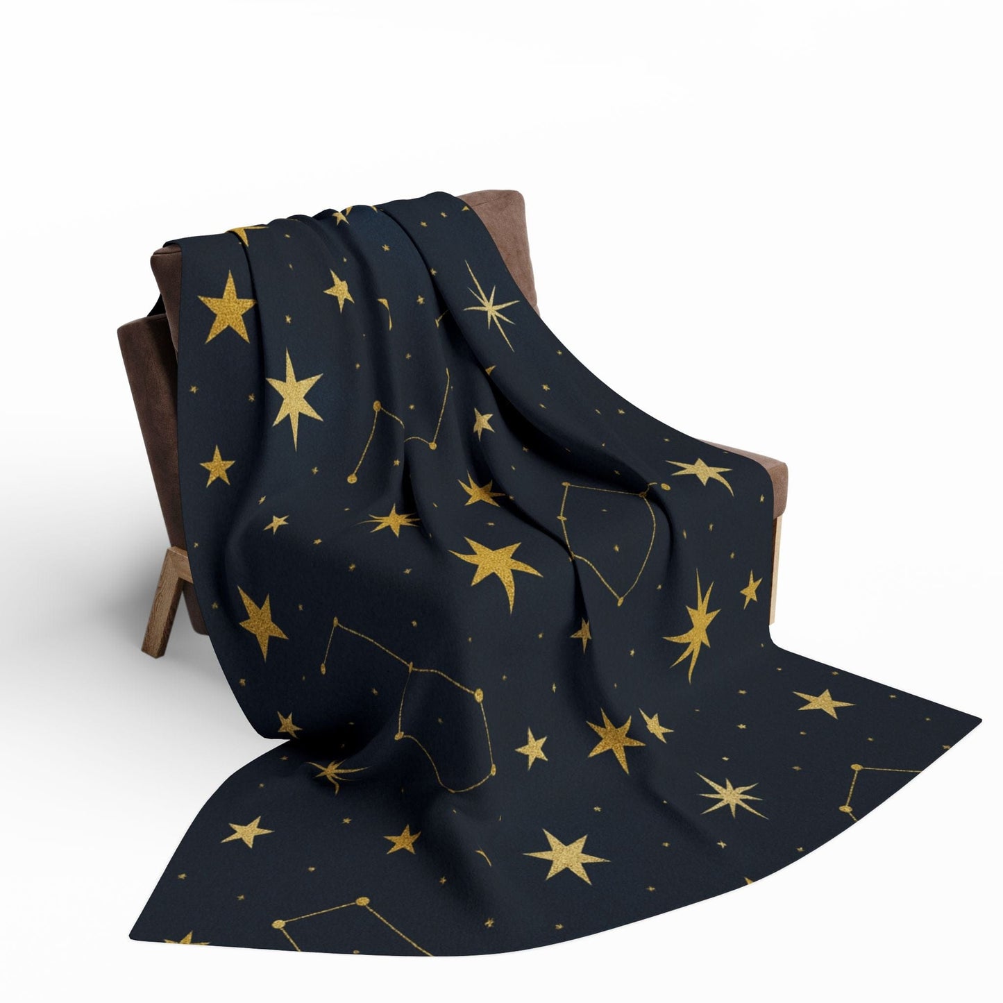 Printify Home Decor Cosmic Stars Fleece Blanket – Cozy Starry Nights Throw