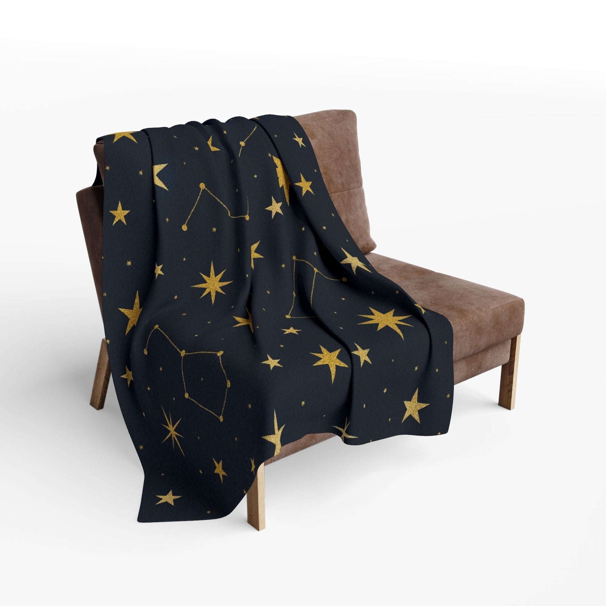 Printify Home Decor Cosmic Stars Fleece Blanket – Cozy Starry Nights Throw