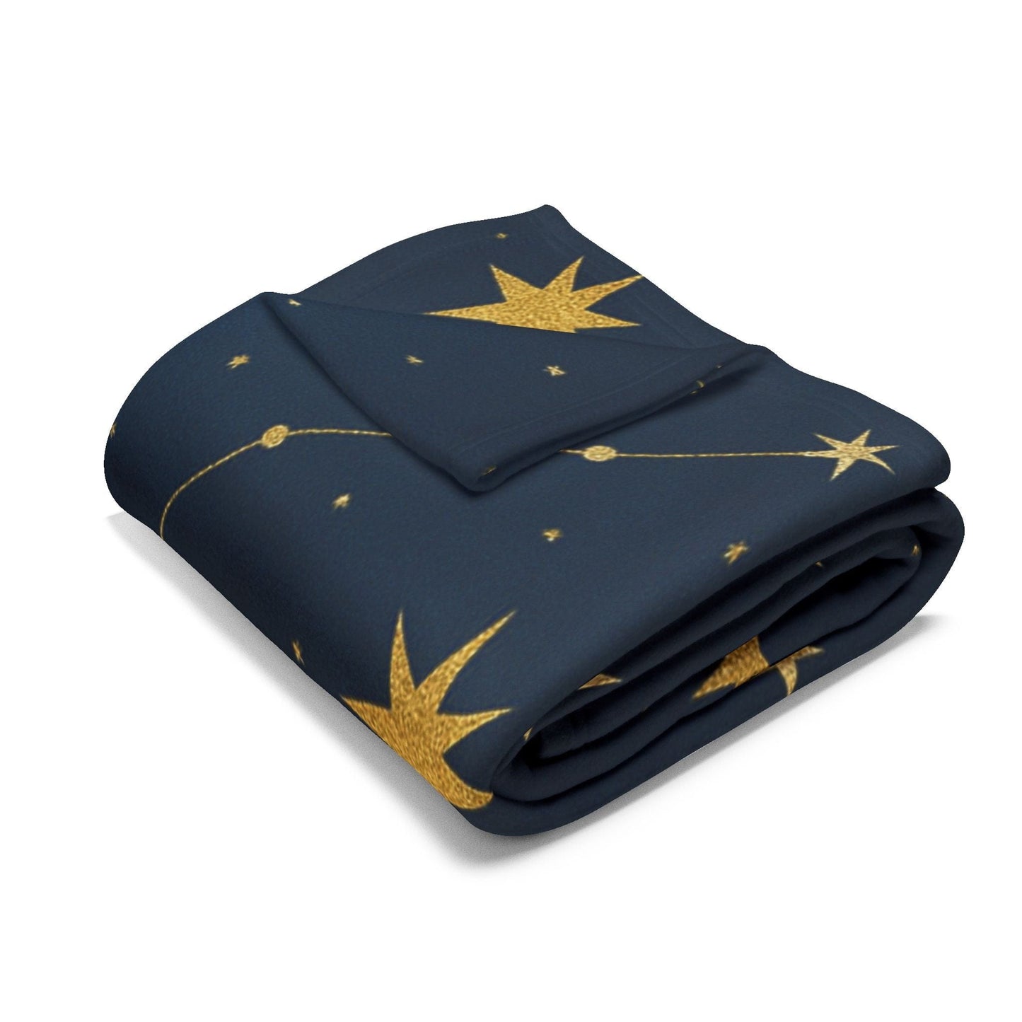 Printify Home Decor Cosmic Stars Fleece Blanket – Cozy Starry Nights Throw