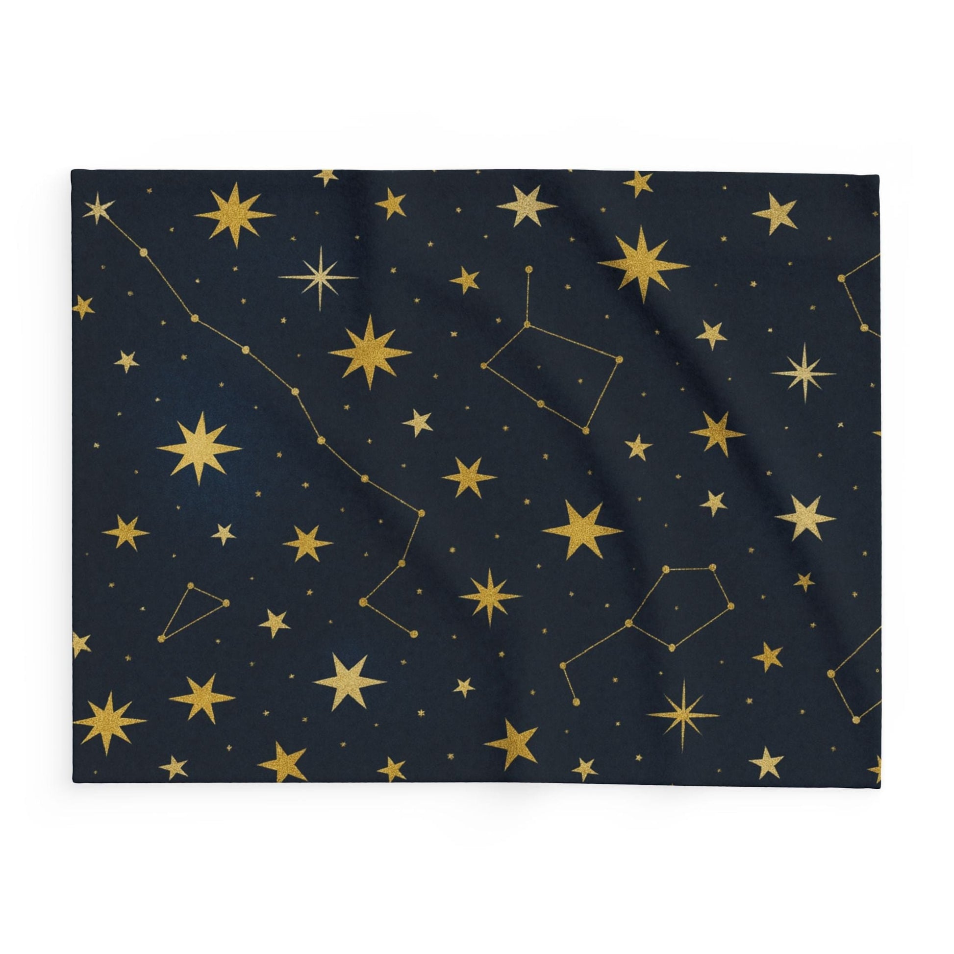 Printify Home Decor Cosmic Stars Fleece Blanket – Cozy Starry Nights Throw