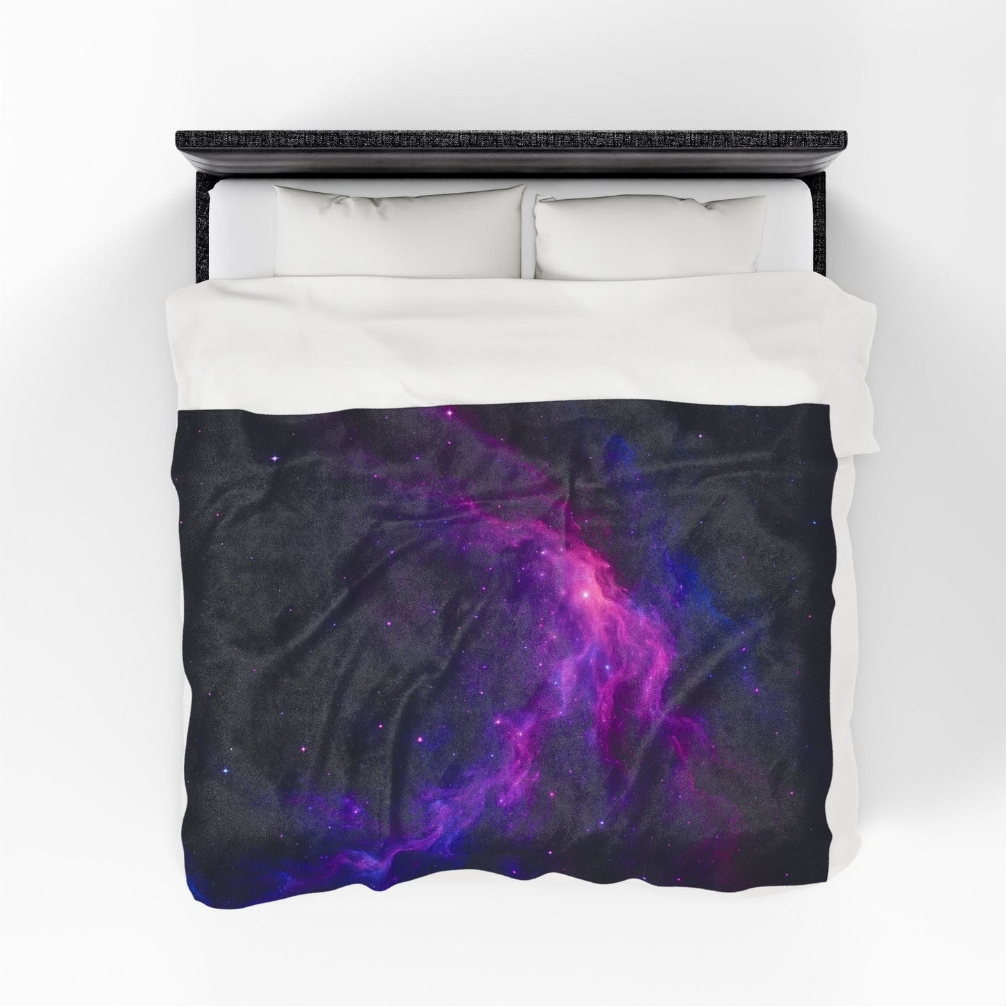 Printify All Over Prints Cosmic Velveteen Plush Blanket – Galaxy Glow Comfort