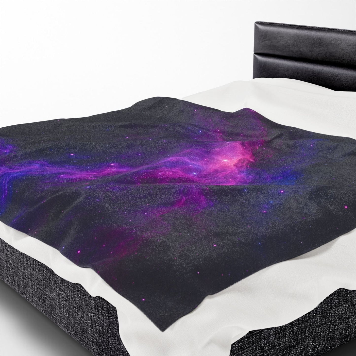 Printify All Over Prints Cosmic Velveteen Plush Blanket – Galaxy Glow Comfort