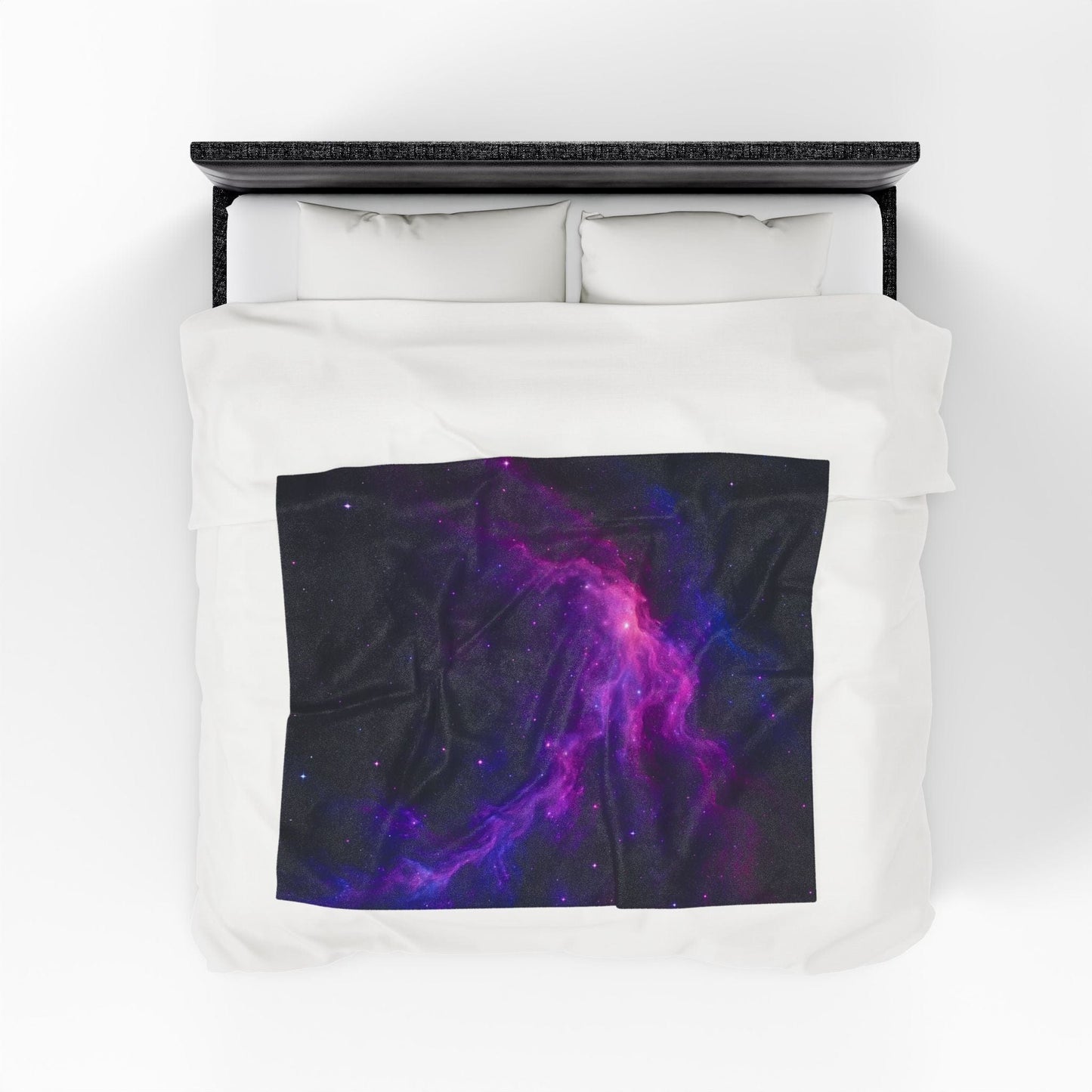 Printify All Over Prints Cosmic Velveteen Plush Blanket – Galaxy Glow Comfort