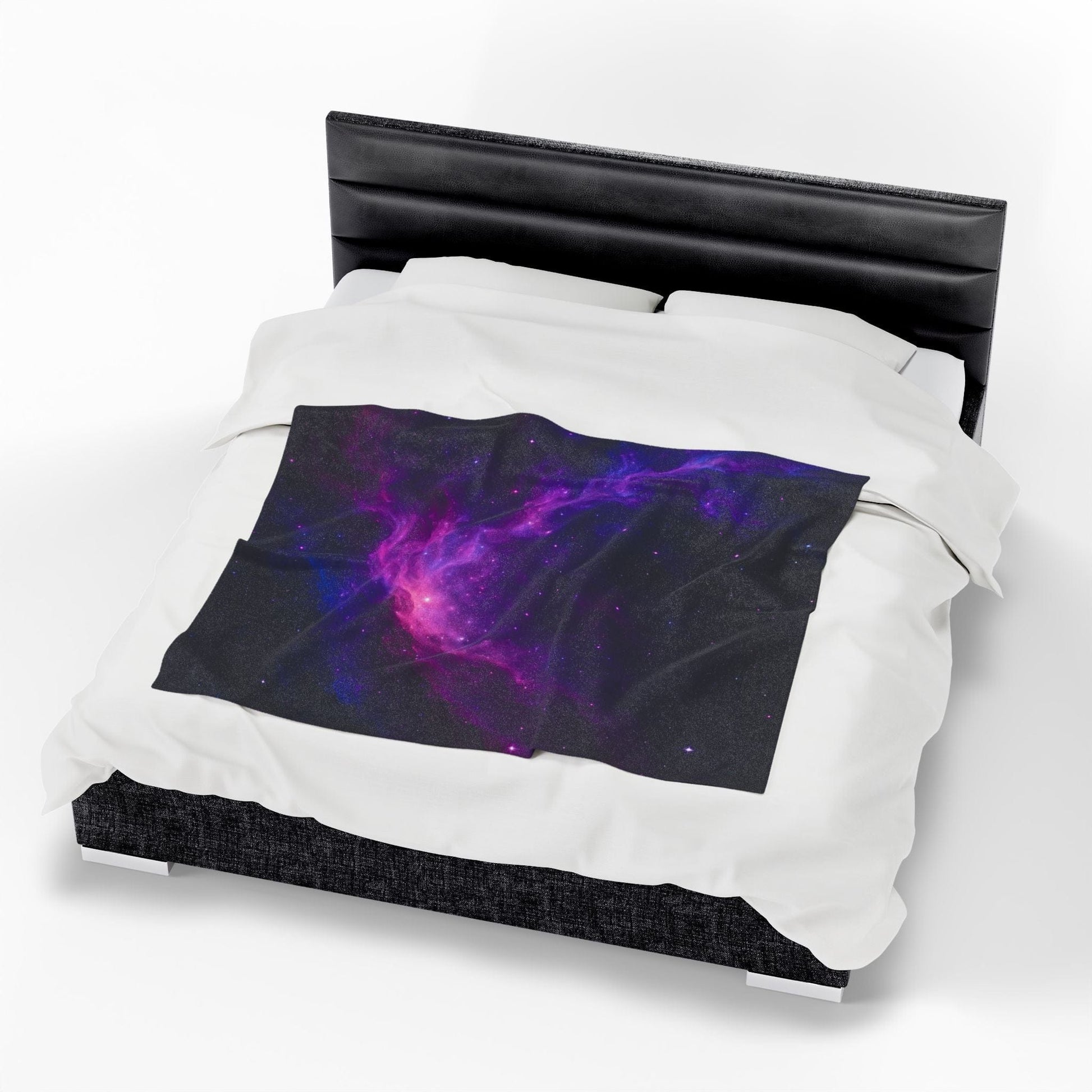 Printify All Over Prints Cosmic Velveteen Plush Blanket – Galaxy Glow Comfort