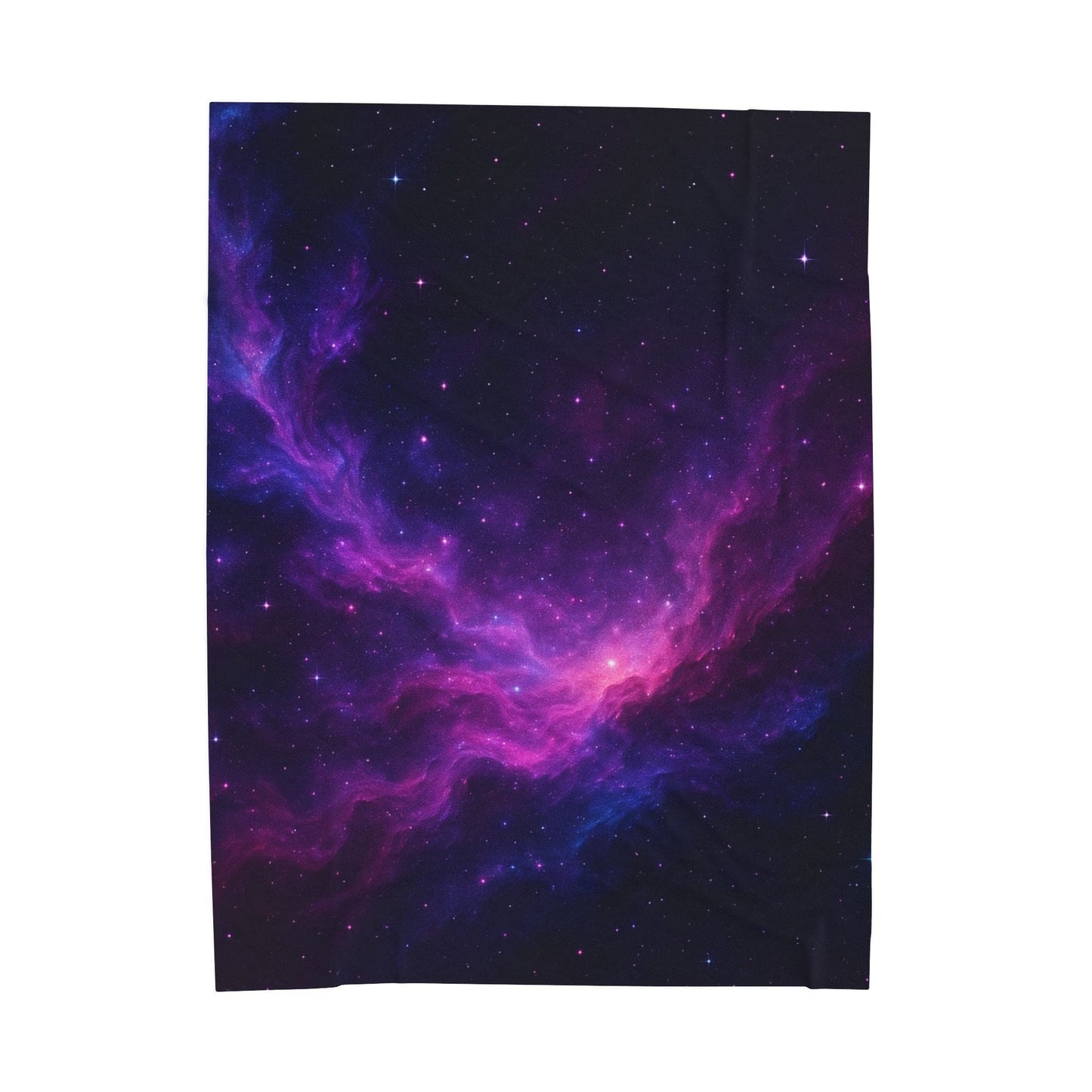 Printify All Over Prints 60" × 80" Cosmic Velveteen Plush Blanket – Galaxy Glow Comfort