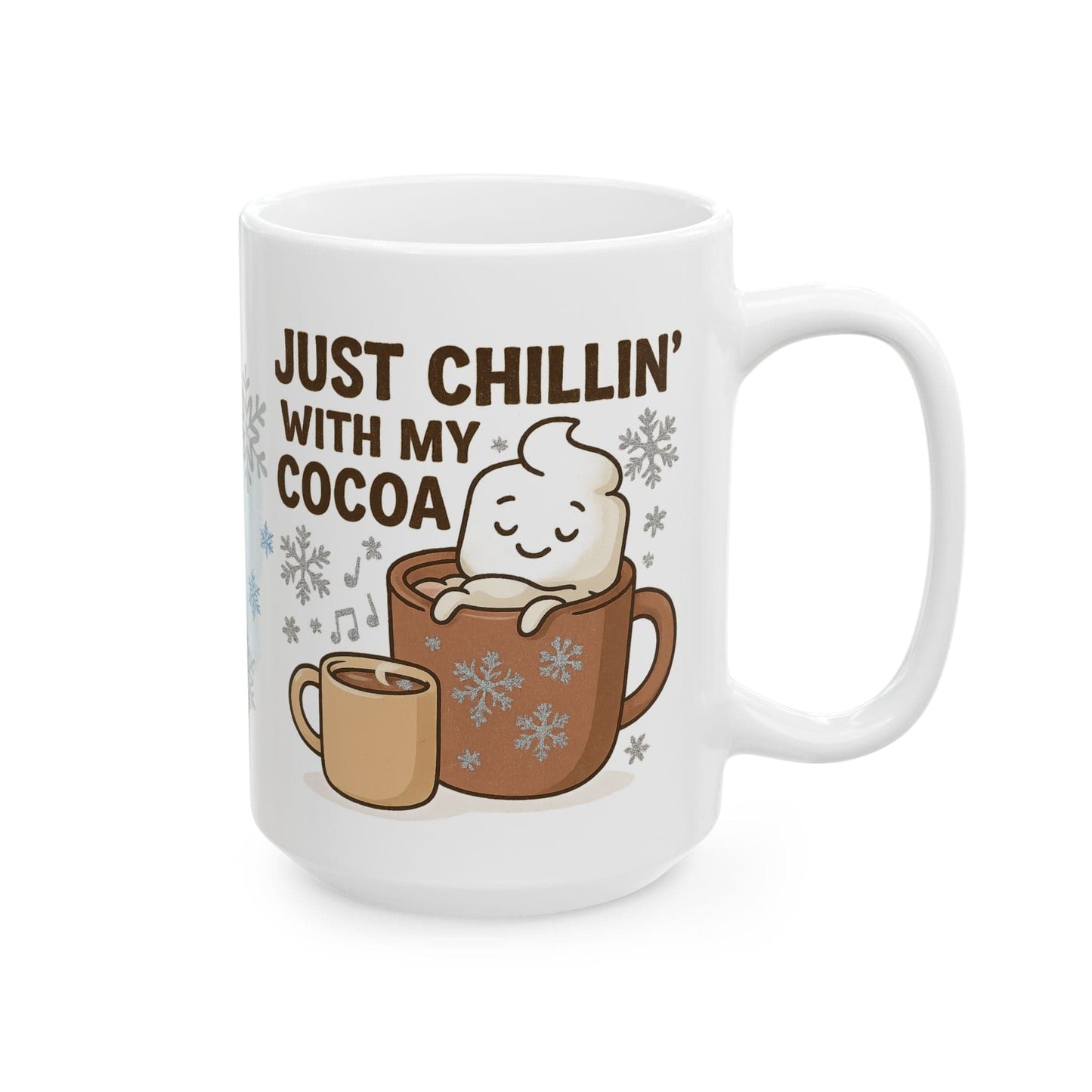 Printify Mug Cozy Hot Chocolate Ceramic Mug, 11oz or 15 oz