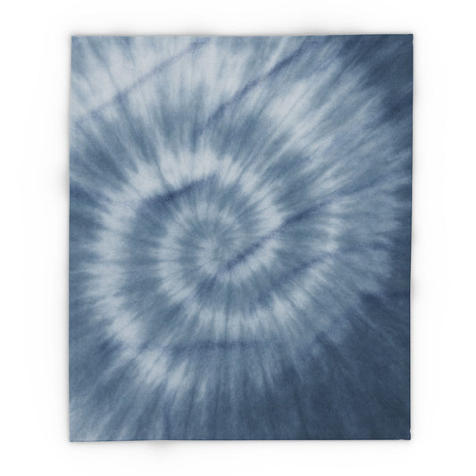Printify Home Decor 50" × 60" Cozy Tie-Dye Fleece Blanket | Soft Arctic Throw