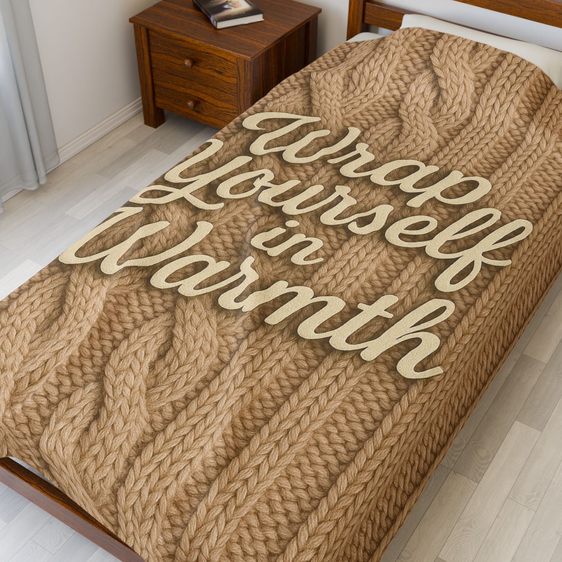 Printify All Over Prints Cozy Velveteen Plush Blanket | Wrap Yourself in Warmth | Perfect for Winter