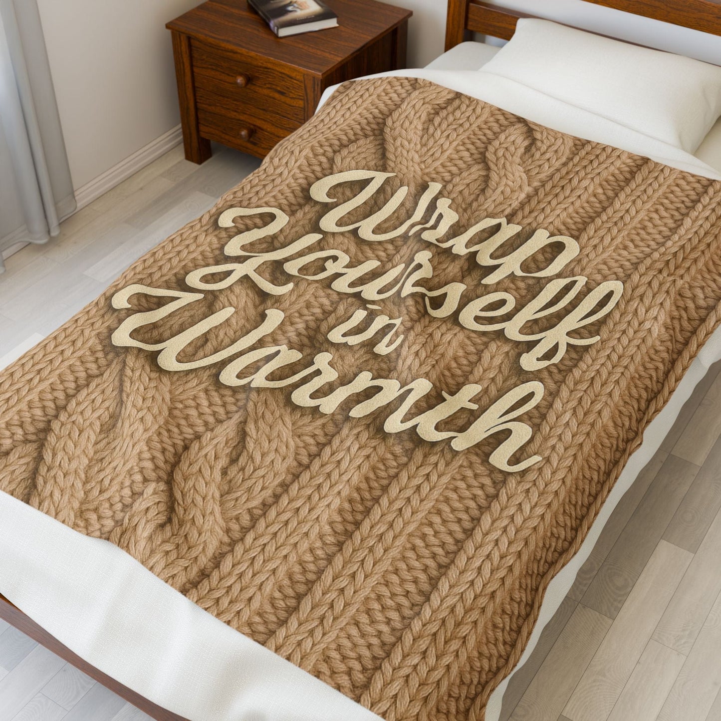 Printify All Over Prints Cozy Velveteen Plush Blanket | Wrap Yourself in Warmth | Perfect for Winter