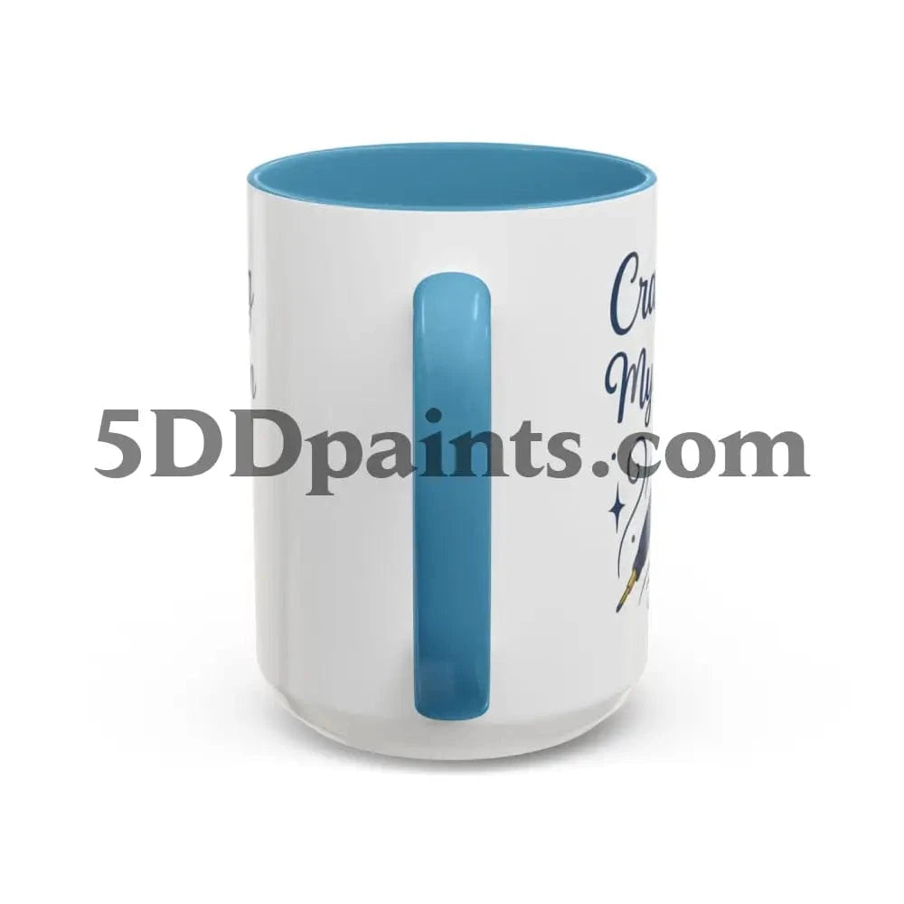 Printify Mug Crafting My Calm – Accent Mug for Diamond Painters - 11oz & 15oz