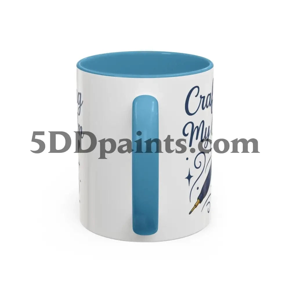 Printify Mug Crafting My Calm – Accent Mug for Diamond Painters - 11oz & 15oz