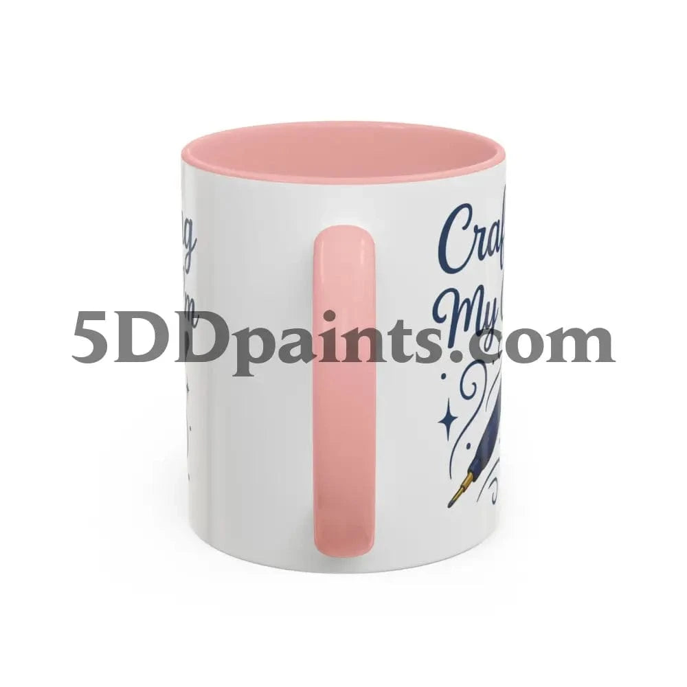 Printify Mug Crafting My Calm – Accent Mug for Diamond Painters - 11oz & 15oz