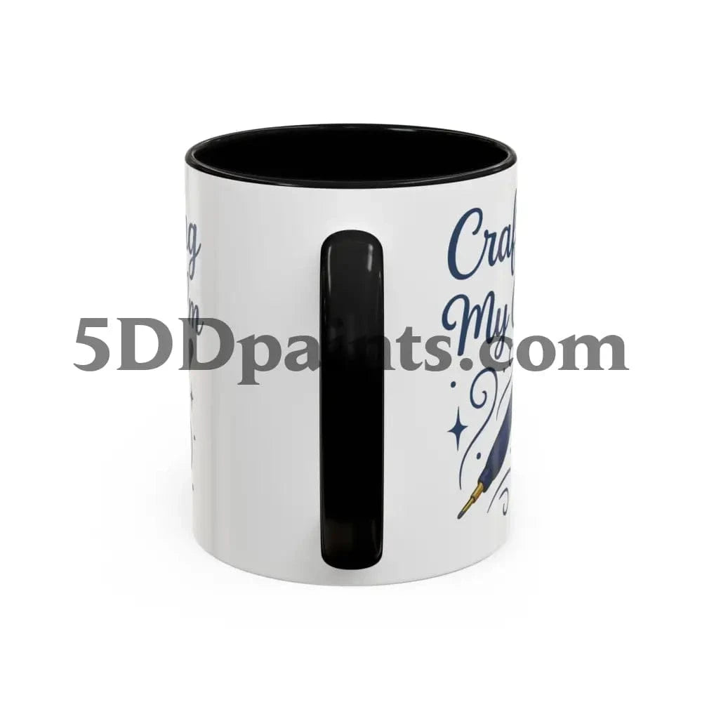 Printify Mug Crafting My Calm – Accent Mug for Diamond Painters - 11oz & 15oz