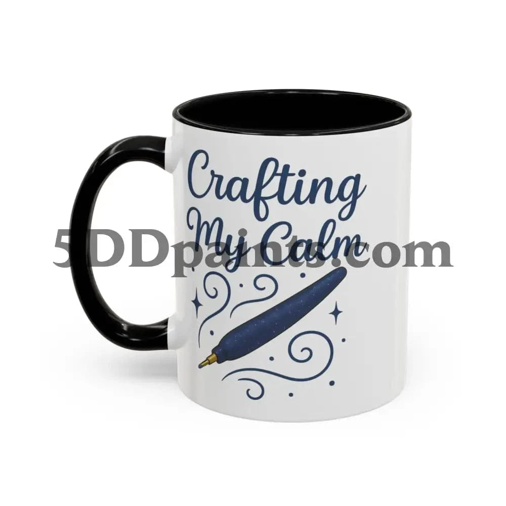 Printify Mug Crafting My Calm – Accent Mug for Diamond Painters - 11oz & 15oz