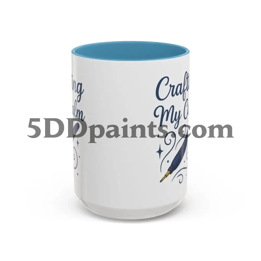 Printify Mug Crafting My Calm – Accent Mug for Diamond Painters - 11oz & 15oz