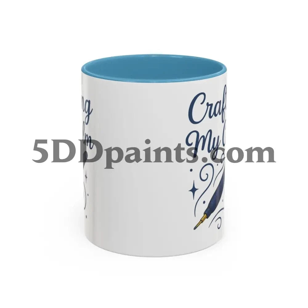 Printify Mug Crafting My Calm – Accent Mug for Diamond Painters - 11oz & 15oz