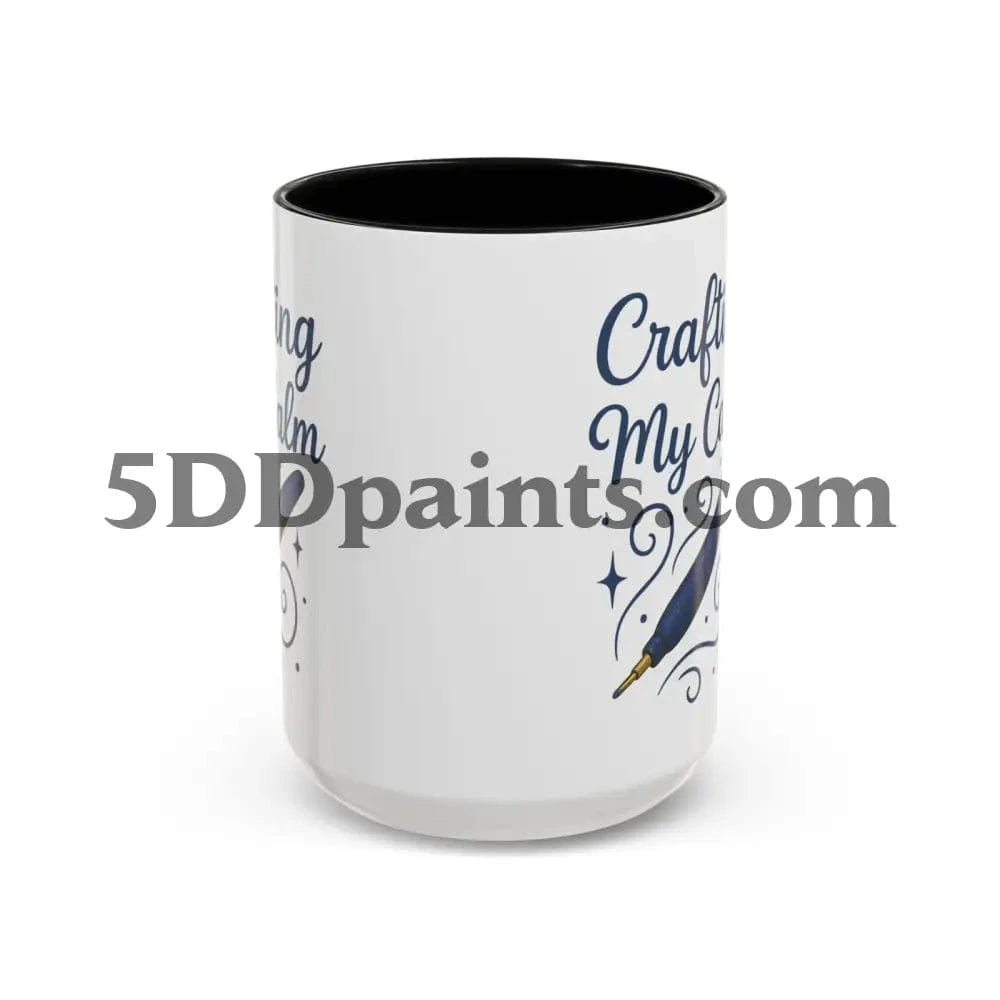 Printify Mug Crafting My Calm – Accent Mug for Diamond Painters - 11oz & 15oz