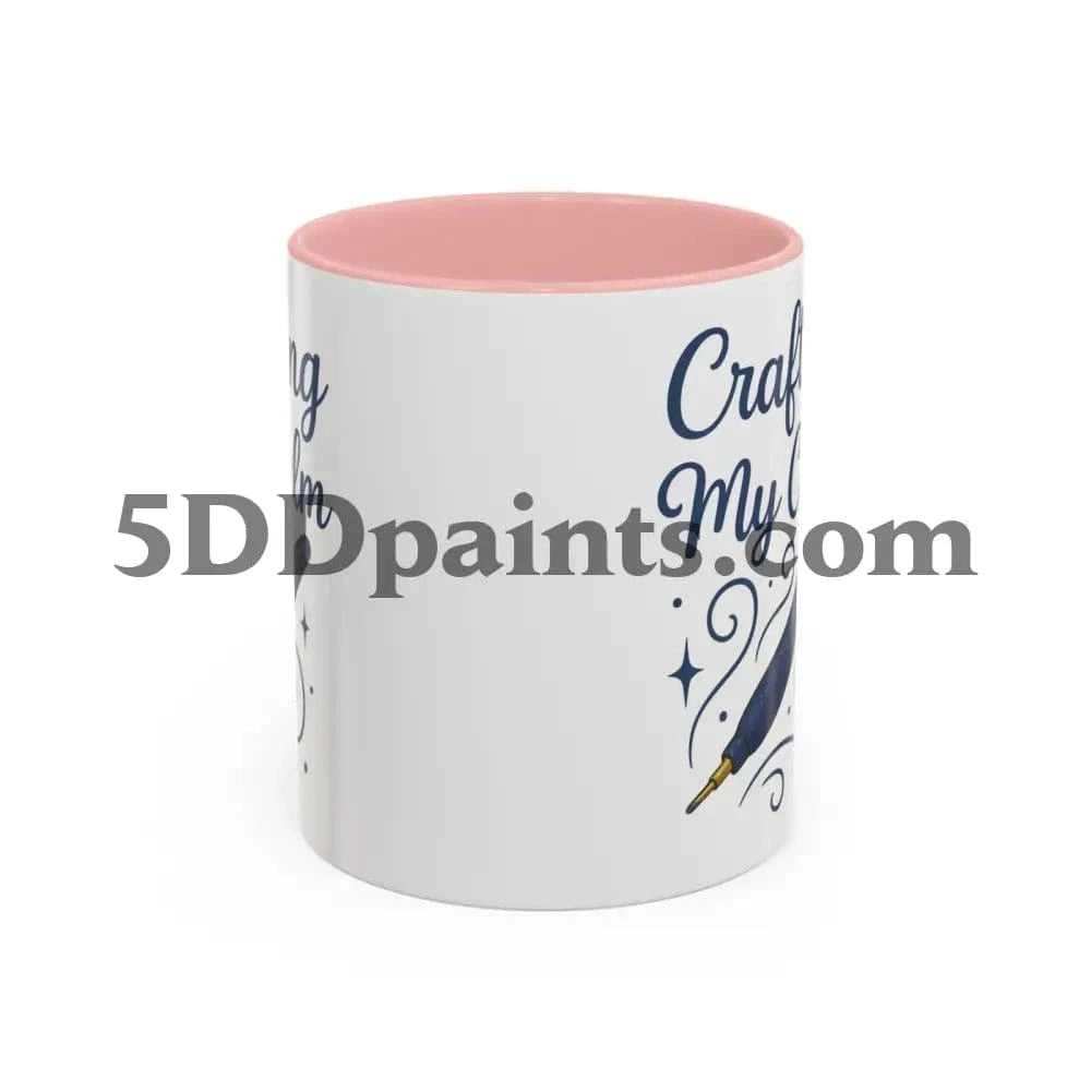 Printify Mug Crafting My Calm – Accent Mug for Diamond Painters - 11oz & 15oz