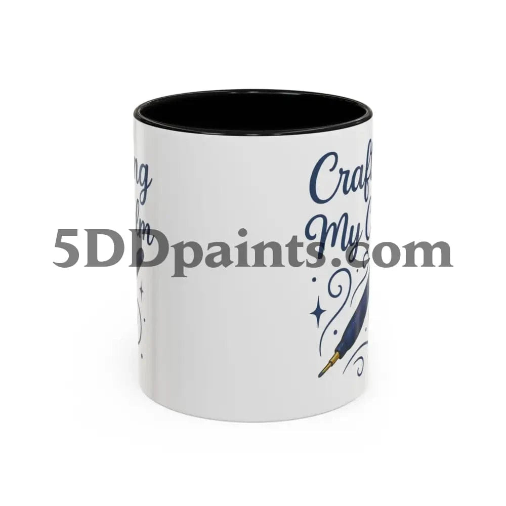 Printify Mug Crafting My Calm – Accent Mug for Diamond Painters - 11oz & 15oz