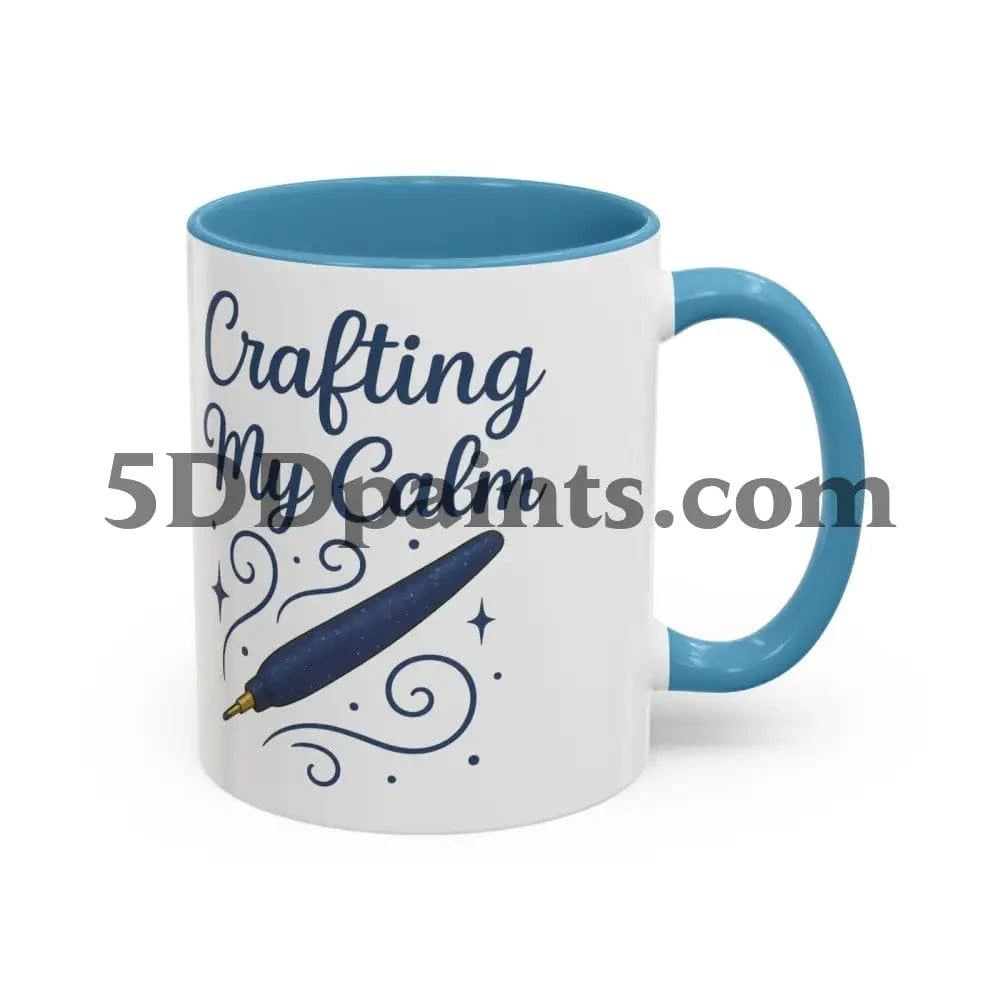 Printify Mug Crafting My Calm – Accent Mug for Diamond Painters - 11oz & 15oz