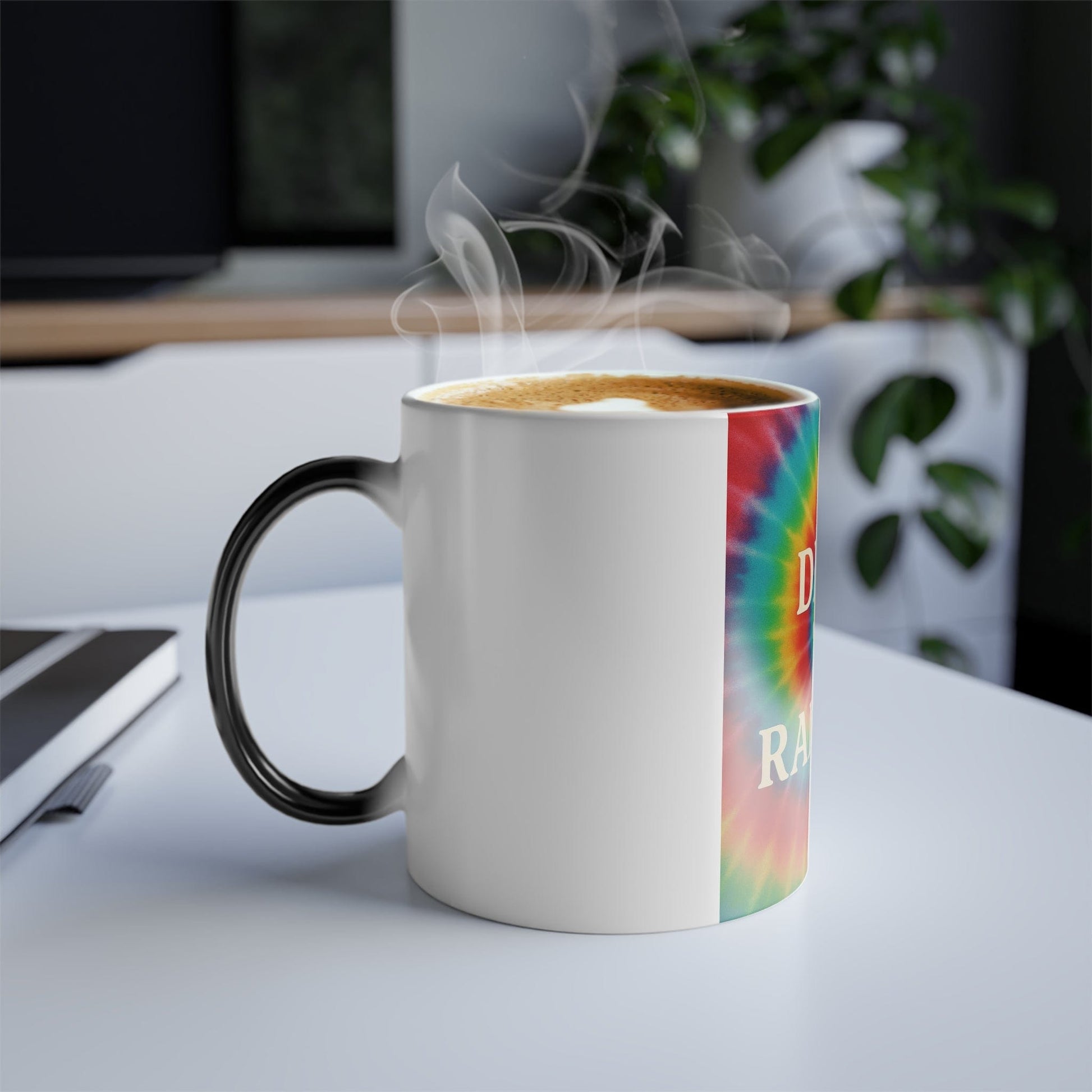 Printify Mug 11oz Drink the Rainbow Color Morphing Mug – Heat-Sensitive Tie-Dye Coffee Cup (11oz)