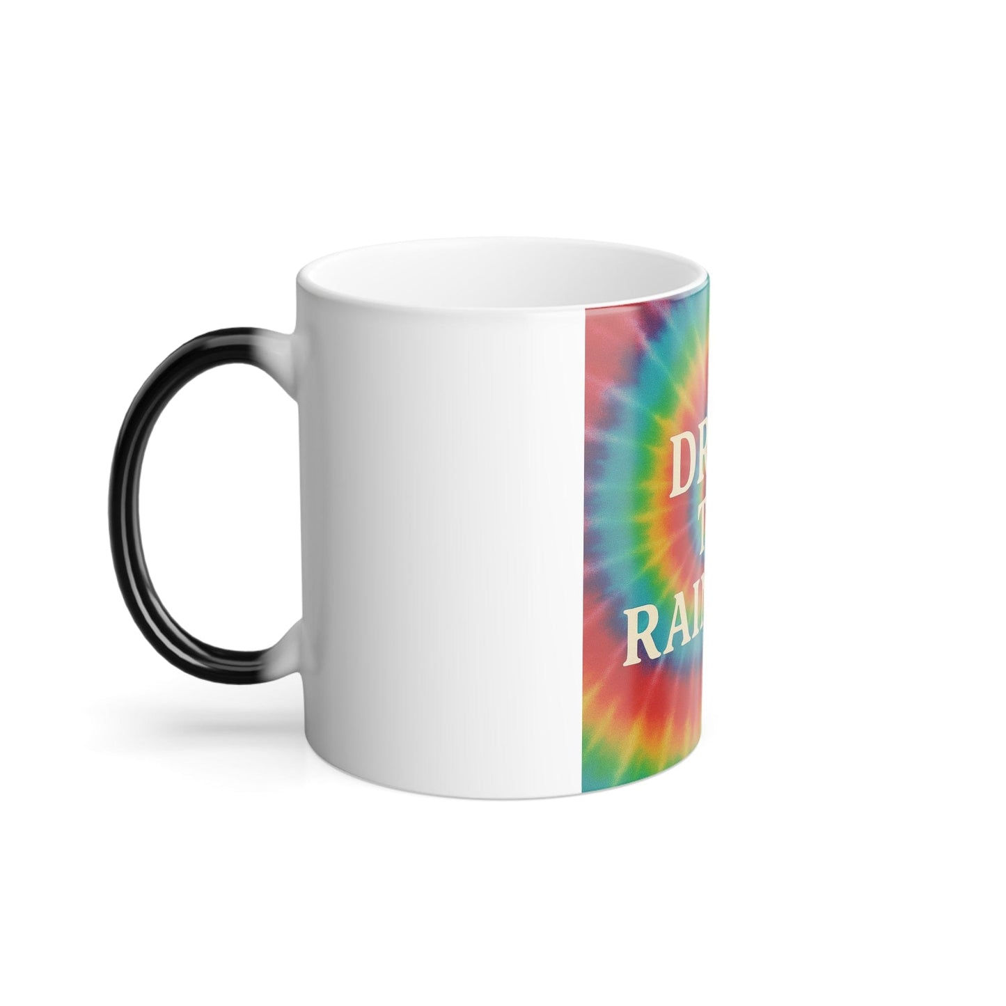 Printify Mug 11oz Drink the Rainbow Color Morphing Mug – Heat-Sensitive Tie-Dye Coffee Cup (11oz)