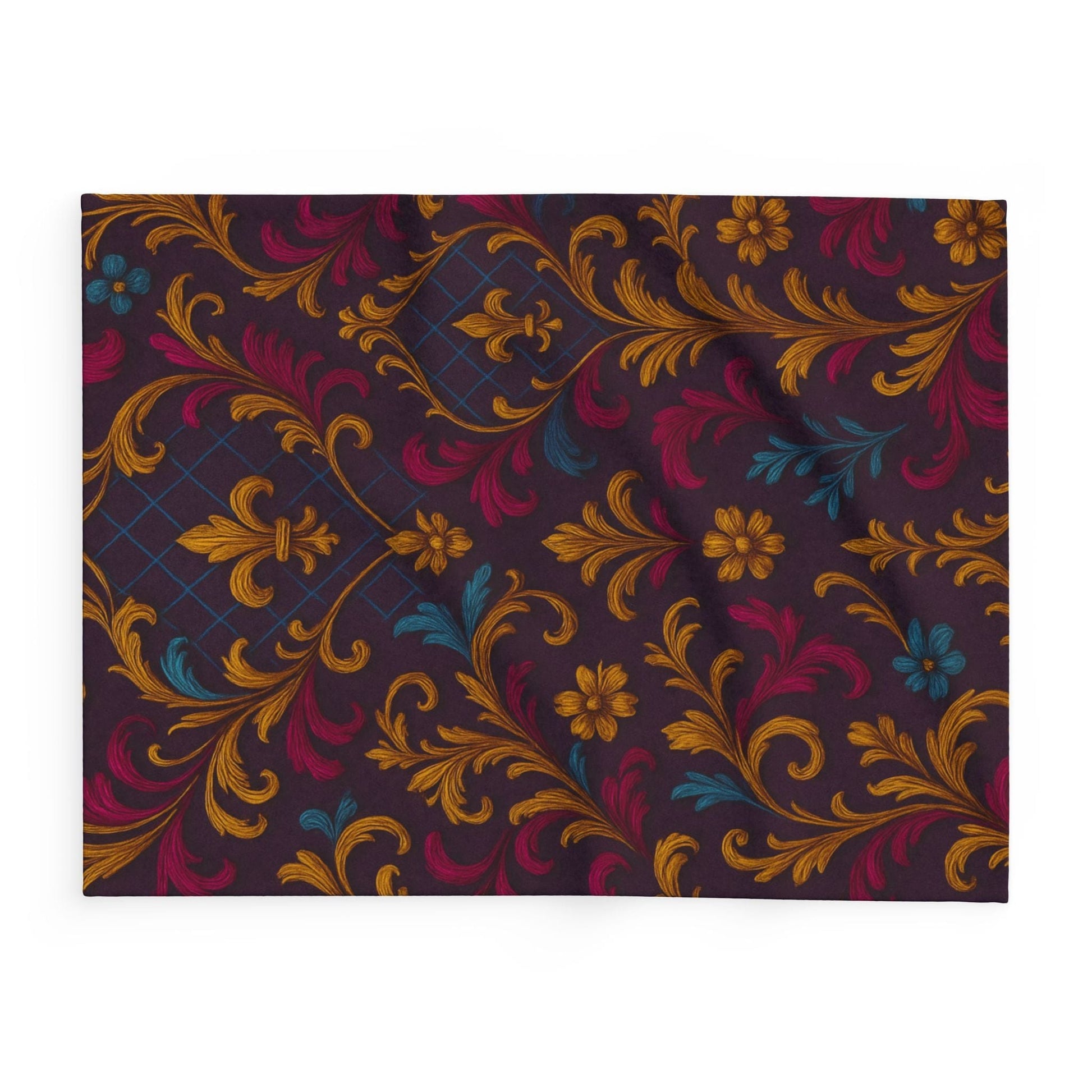 Printify Home Decor Elegant Floral Arctic Fleece Blanket