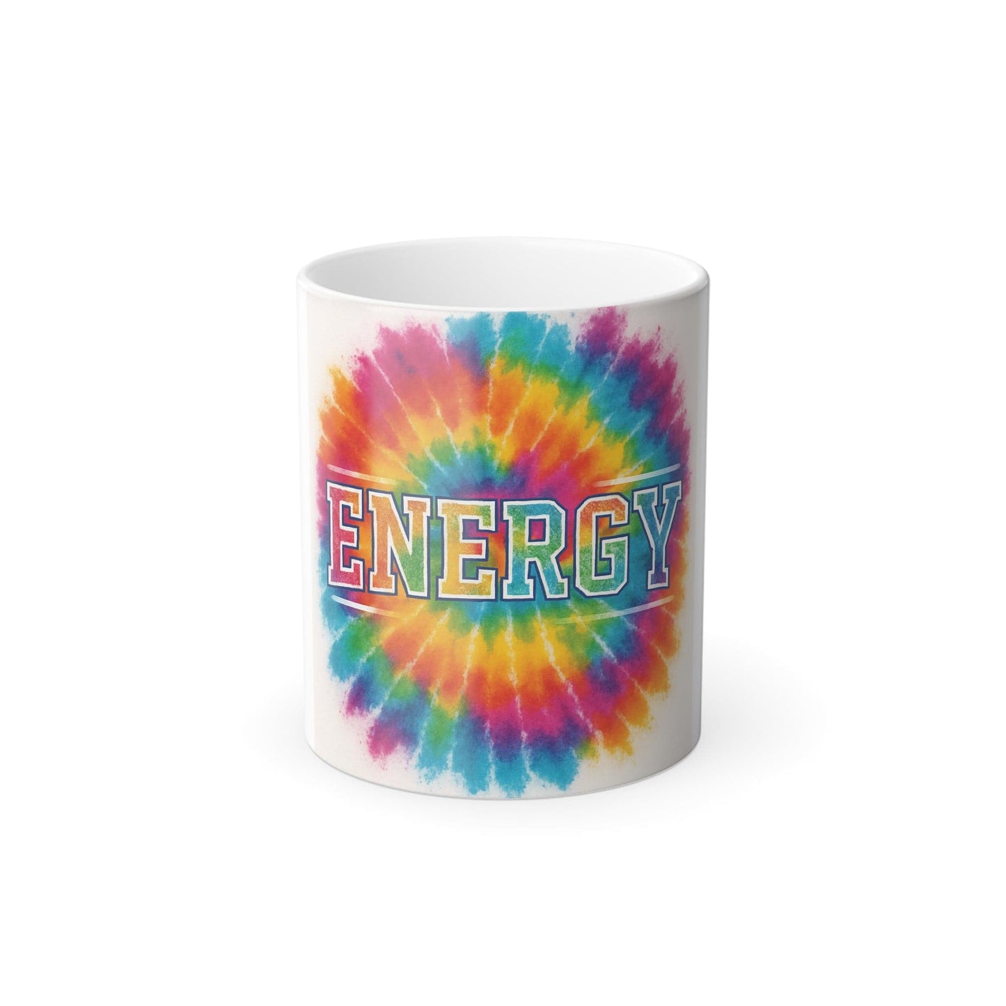 Printify Mug 11oz Energy Tie-Dye Color Morphing Mug