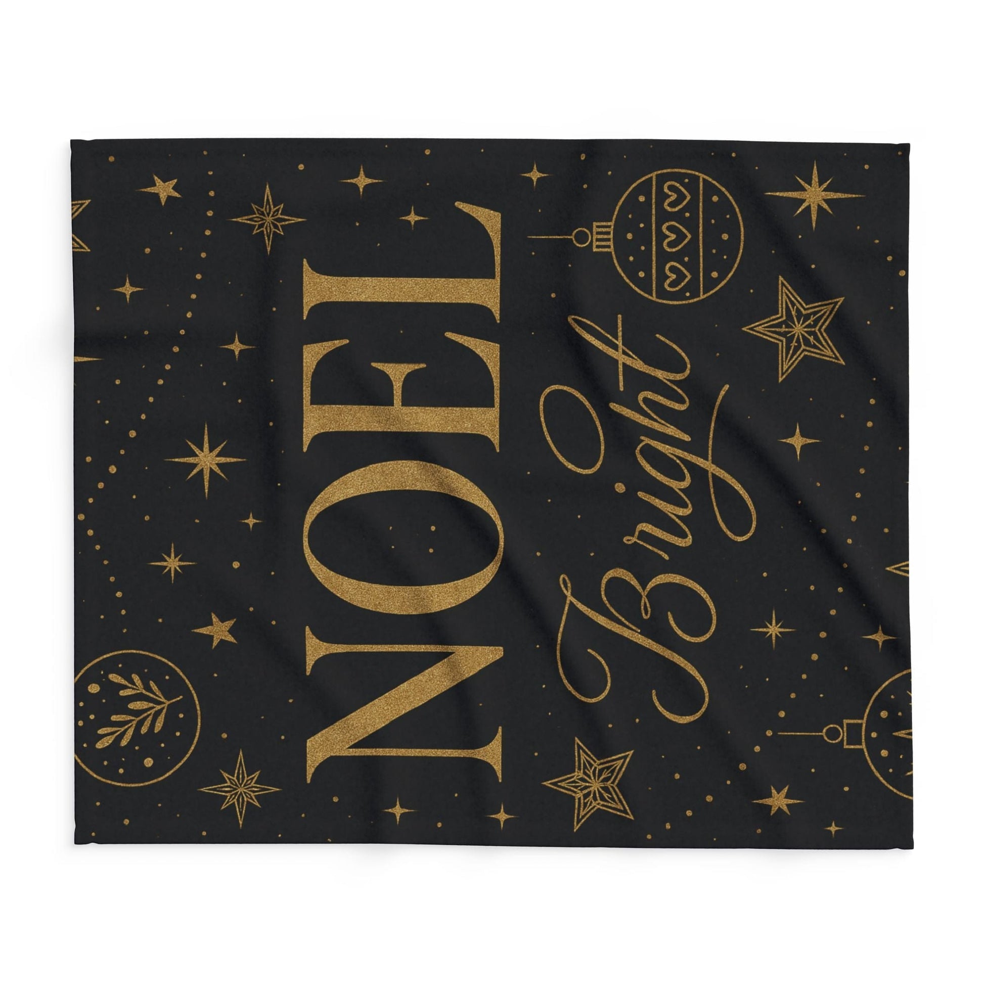Printify Home Decor Festive Noel Fleece Blanket