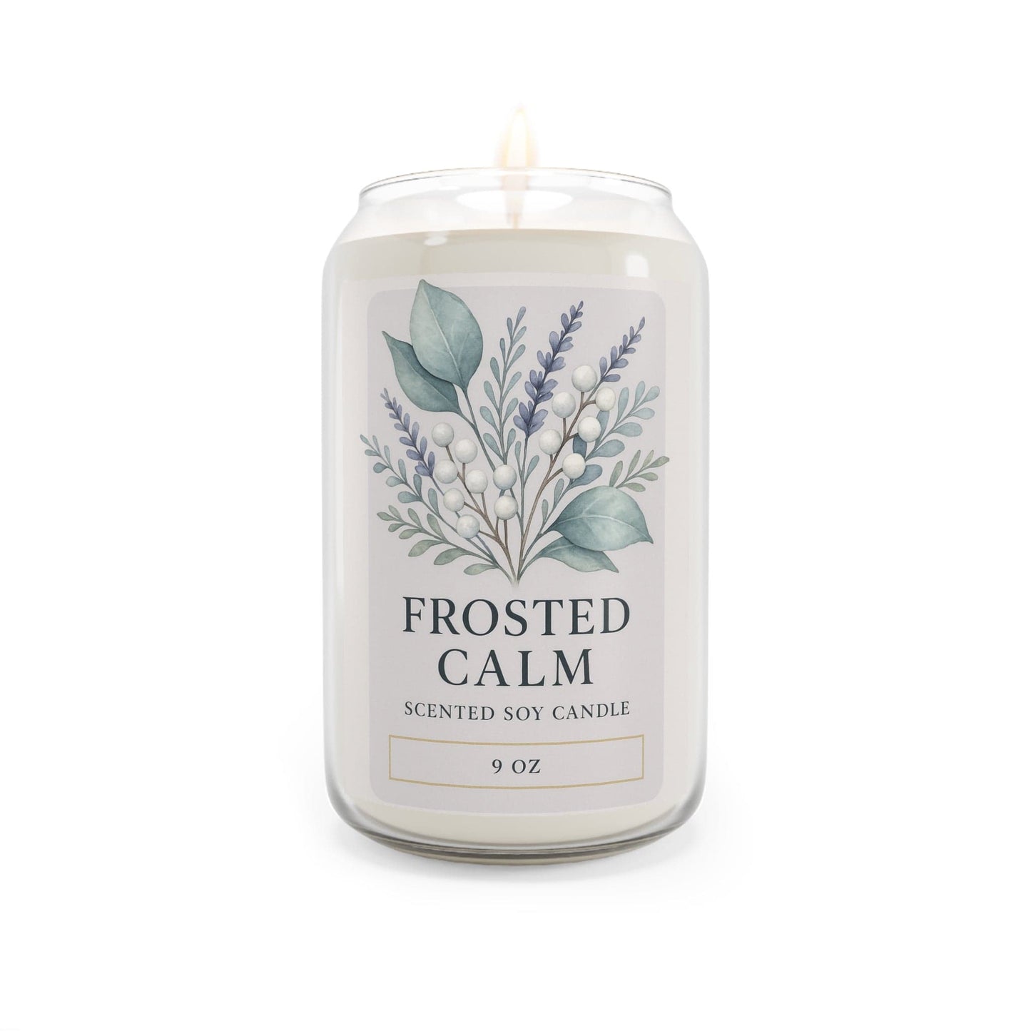 Printify Home Decor Vanilla Bean / 13.75oz Frosted Calm – Holiday Scented Soy Candle