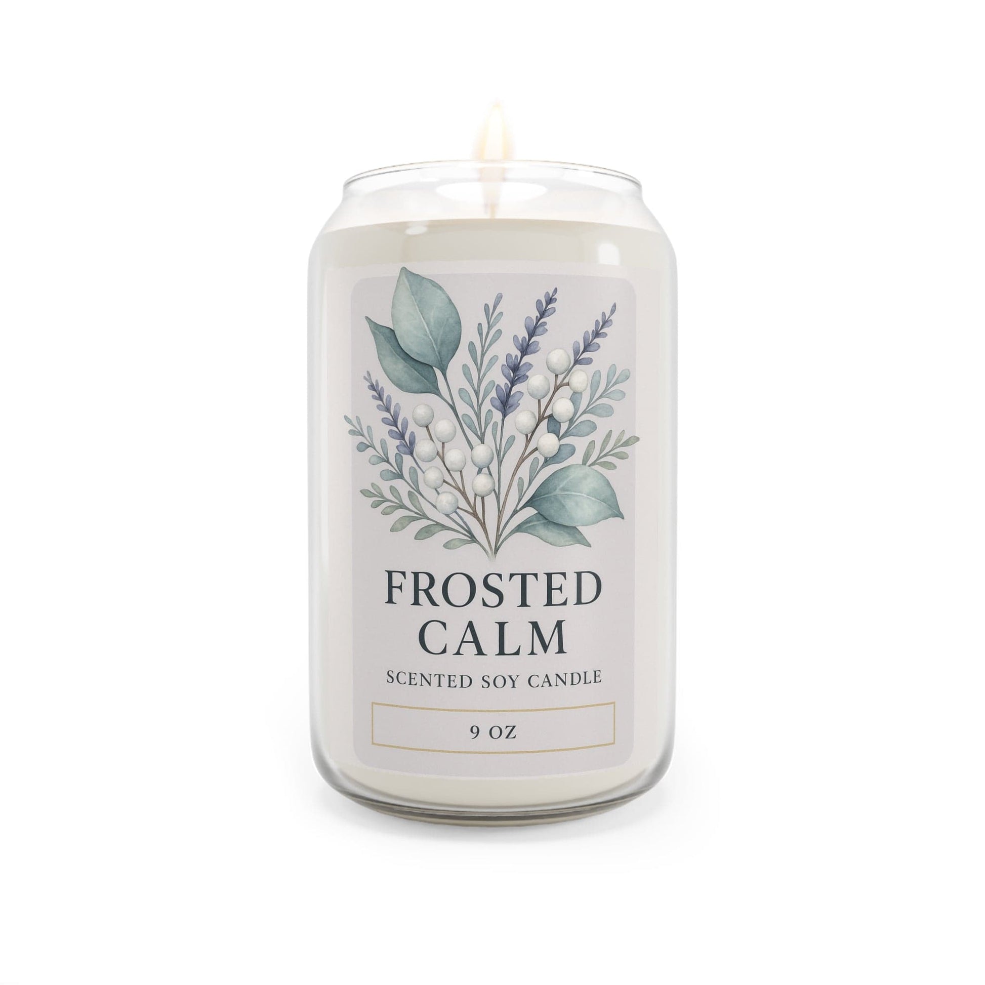 Printify Home Decor Comfort Spice / 13.75oz Frosted Calm – Holiday Scented Soy Candle