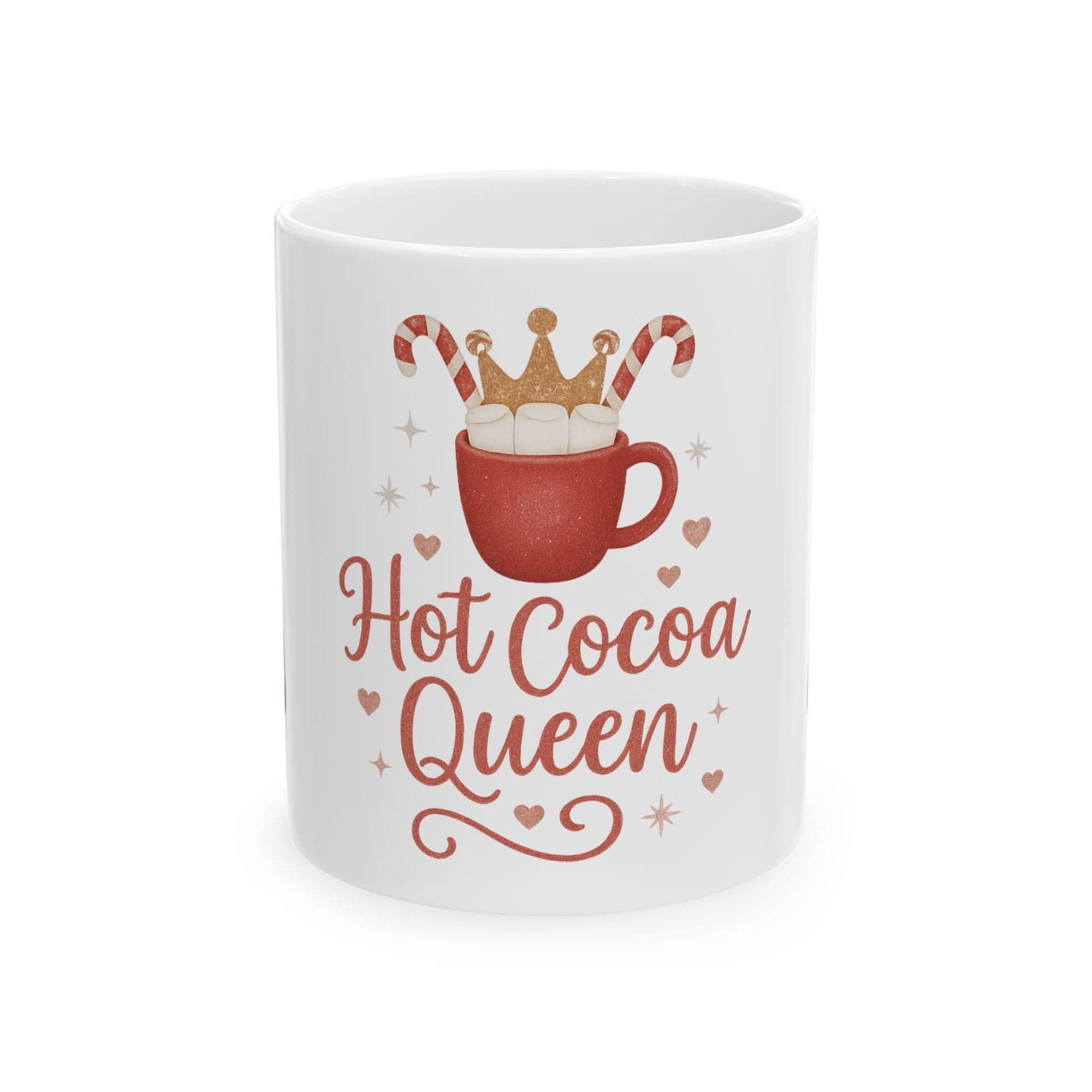Printify Mug 11oz Hot Cocoa Queen Ceramic Mug -11oz or 15 oz mug