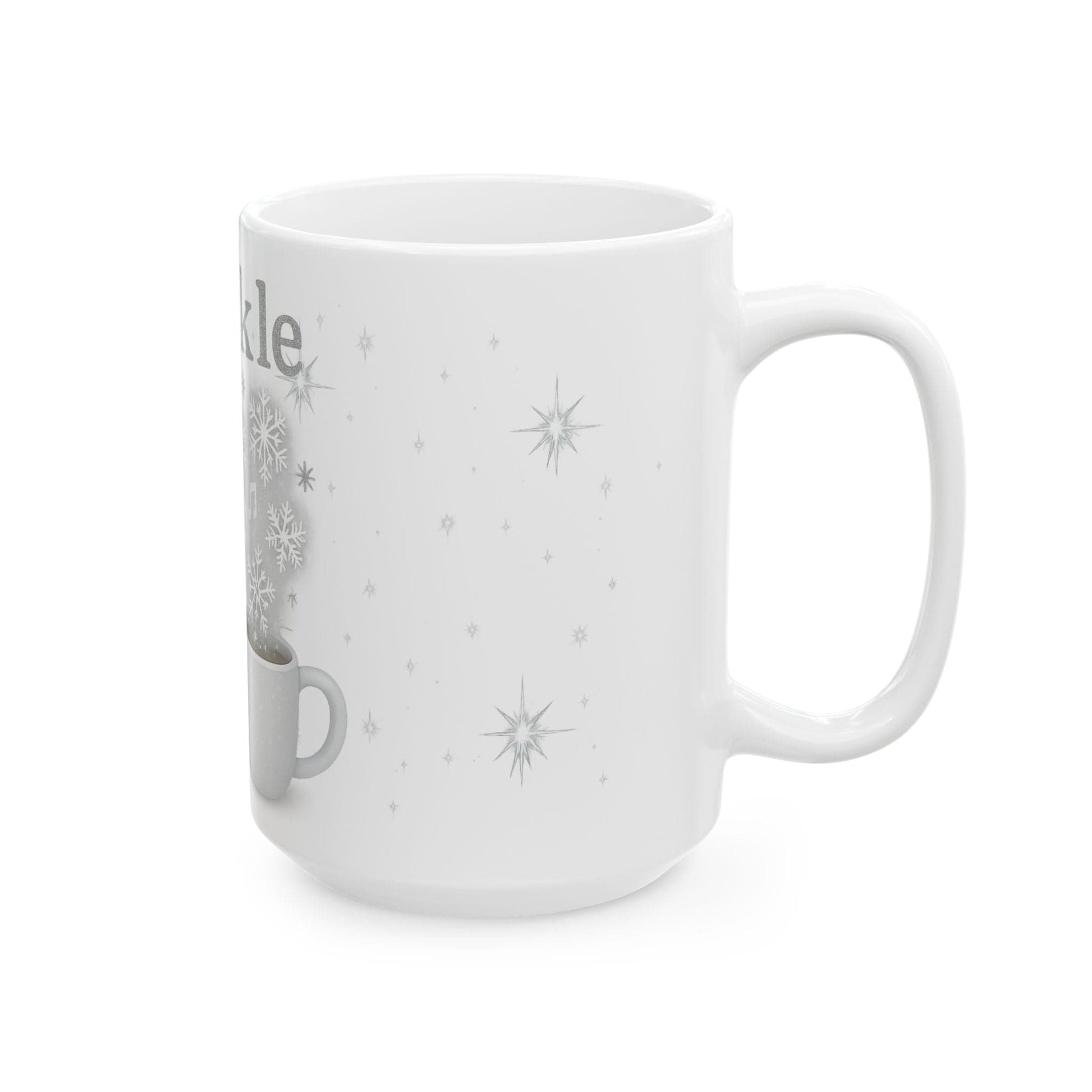 Printify Mug Joyful Snowflake Ceramic Mug - Sprinkle Joy, Winter Coffee Mug