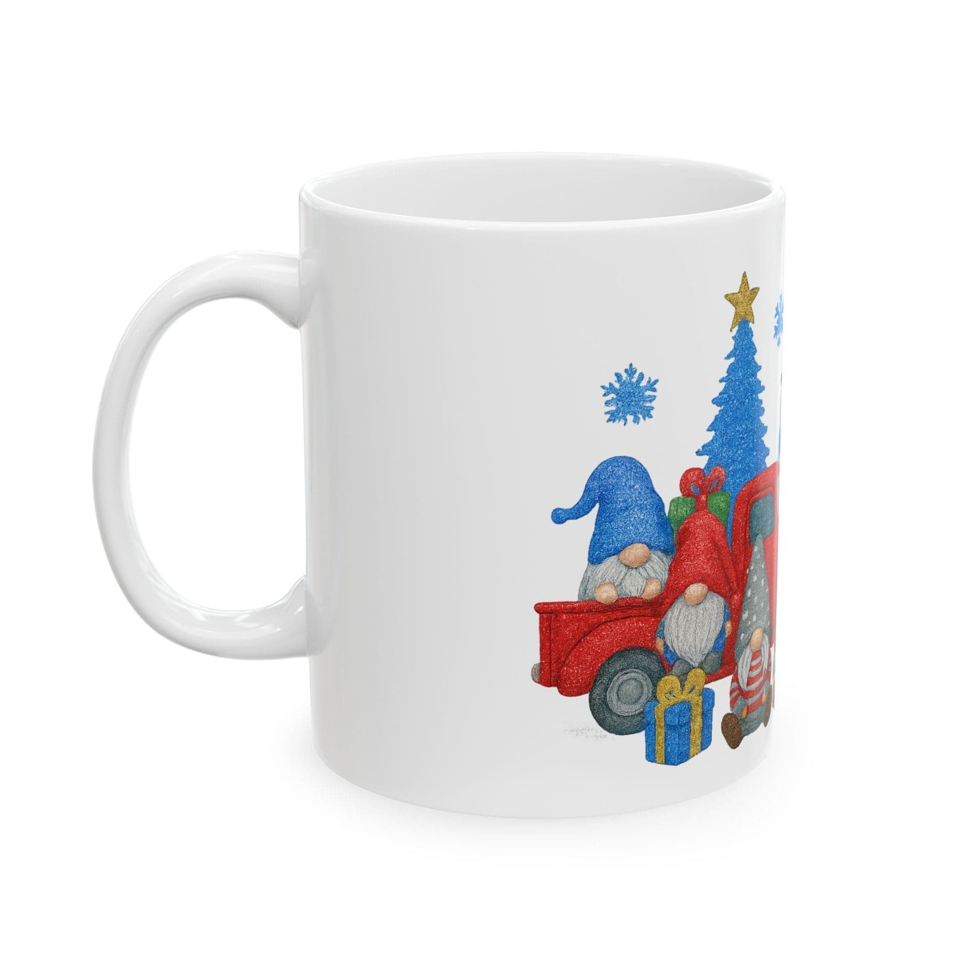 Printify Mug Let It Snow Festive Ceramic Mug – Holiday Coffee, Cocoa & Tea Cup (11oz / 15oz)