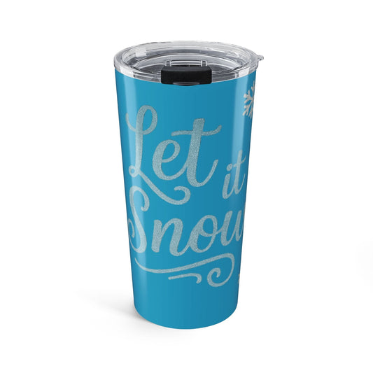 Printify Mug 20oz Let It Snow Winter Tumbler ❄️ 20oz Stainless Steel Drinkware